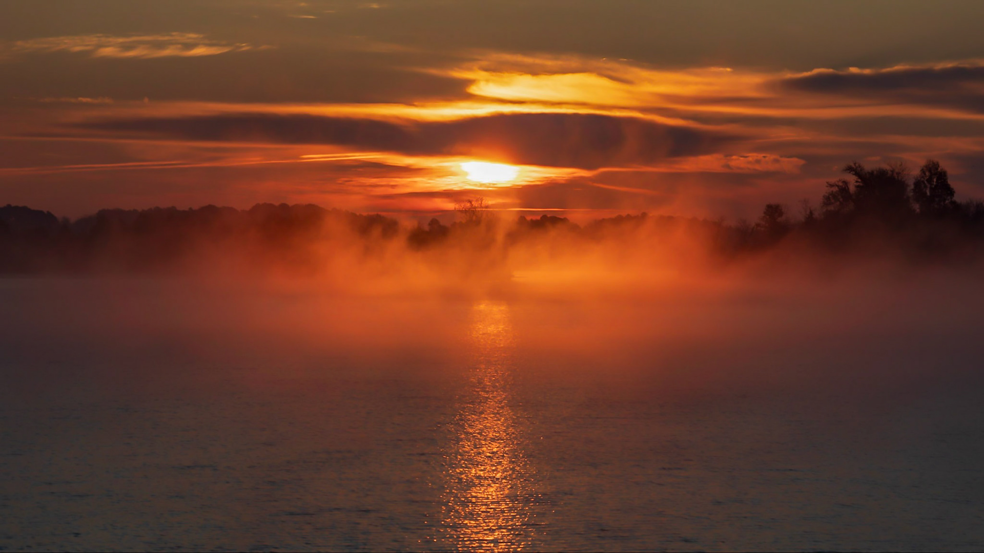 Most shots from the causeway that crosses the lake.