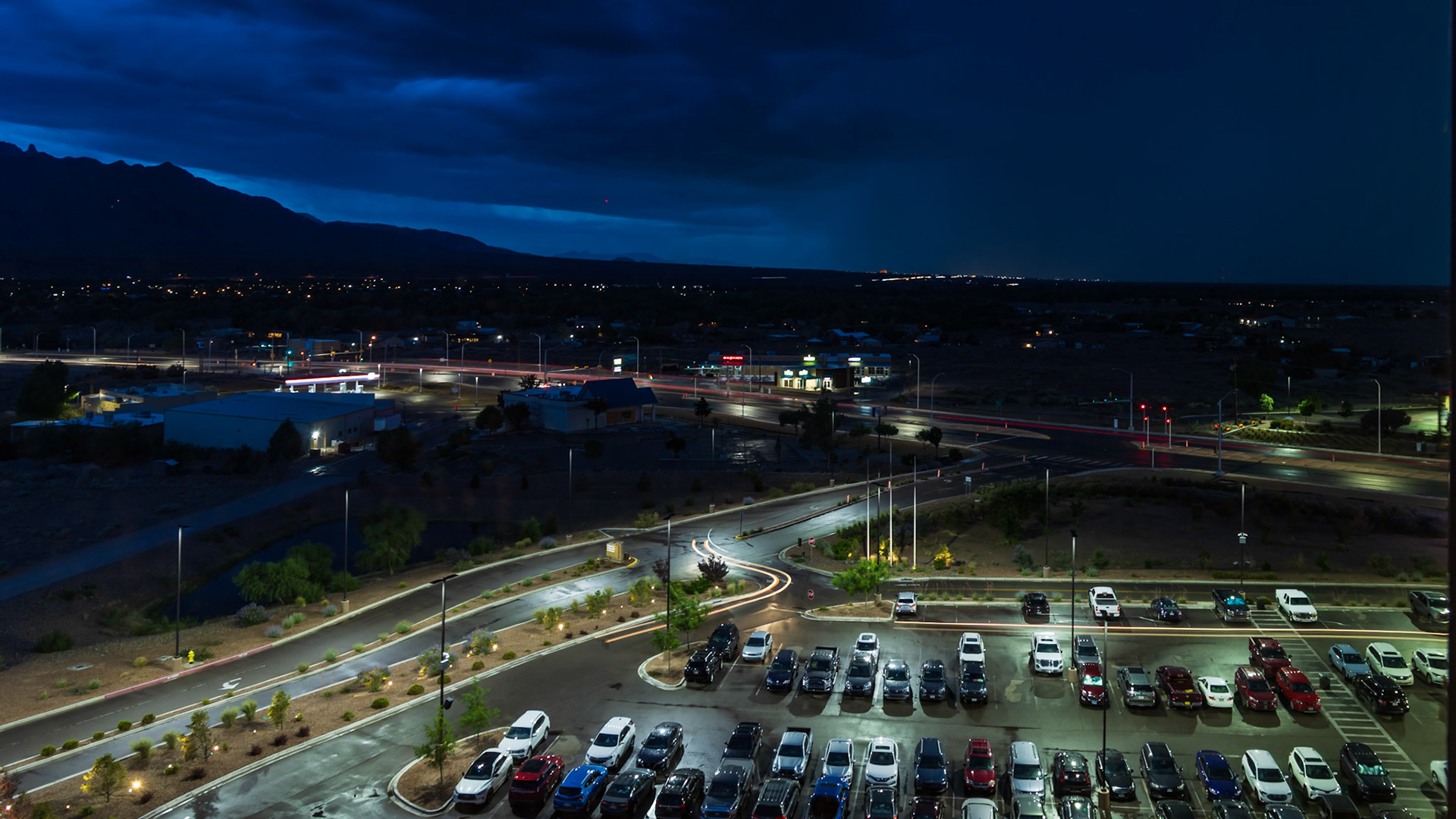 Albuquerque, NM. stormy night from our Casino room.