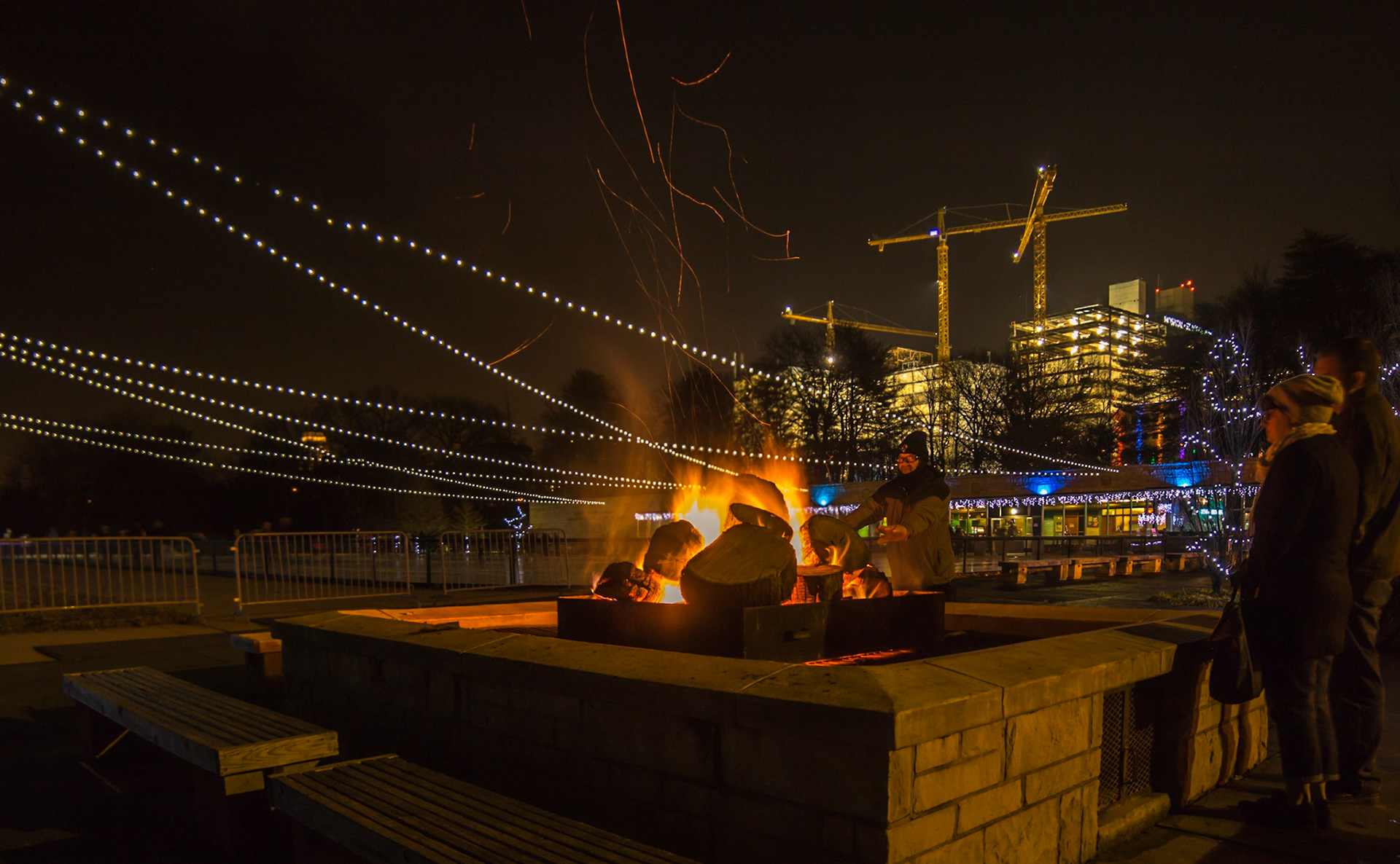 Ice skating rink in Forest Park