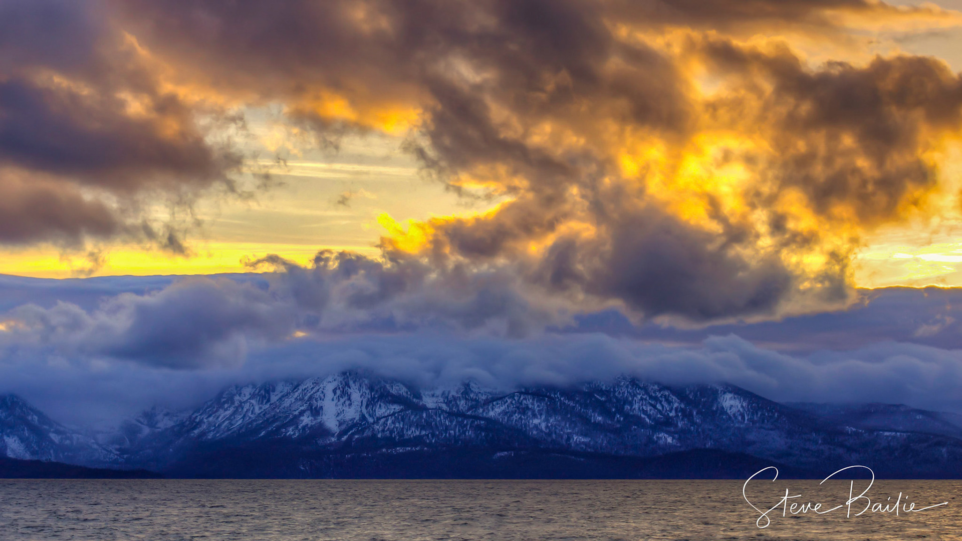 Stormy Lake Tahoe