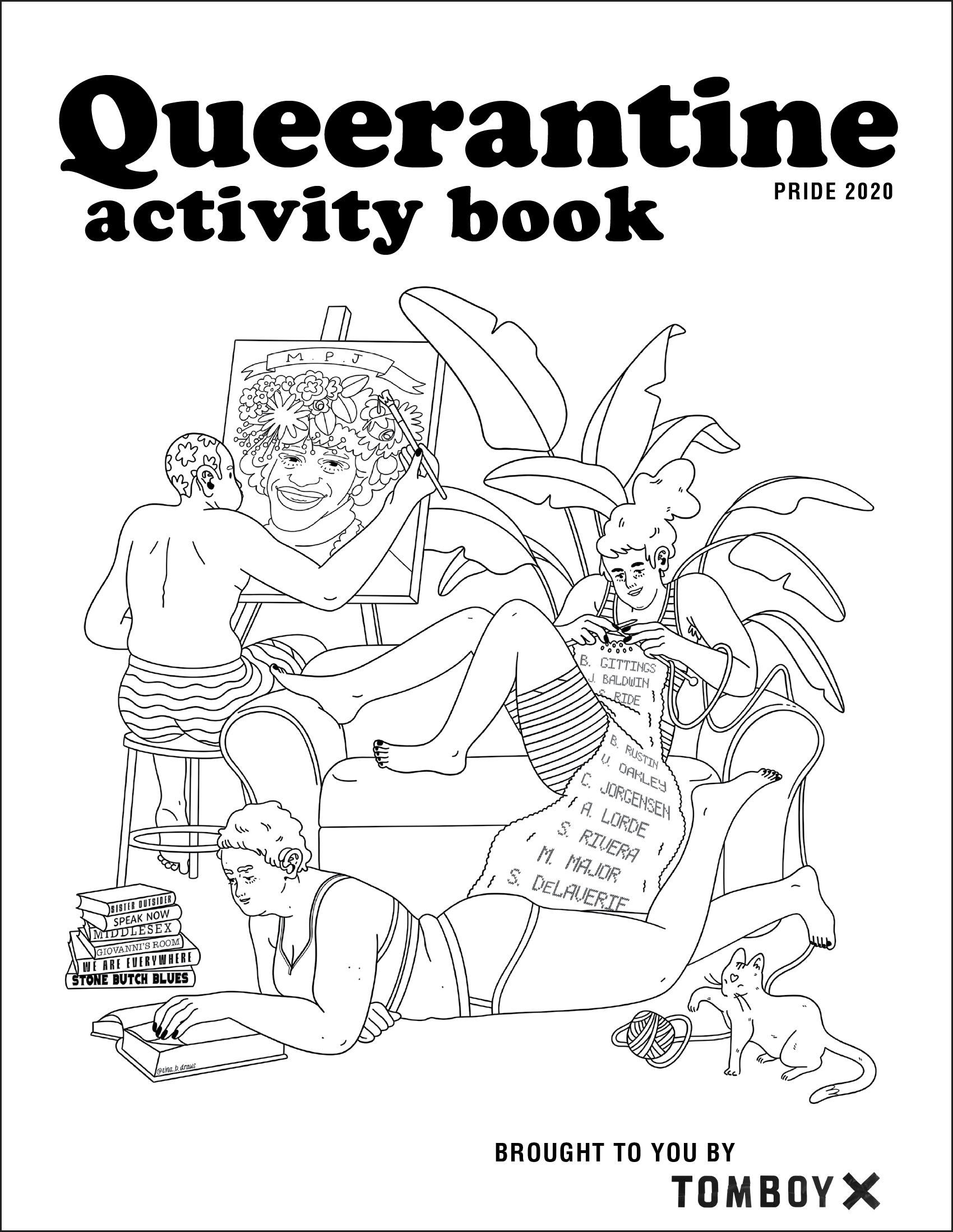 cover with commissioned illustration
