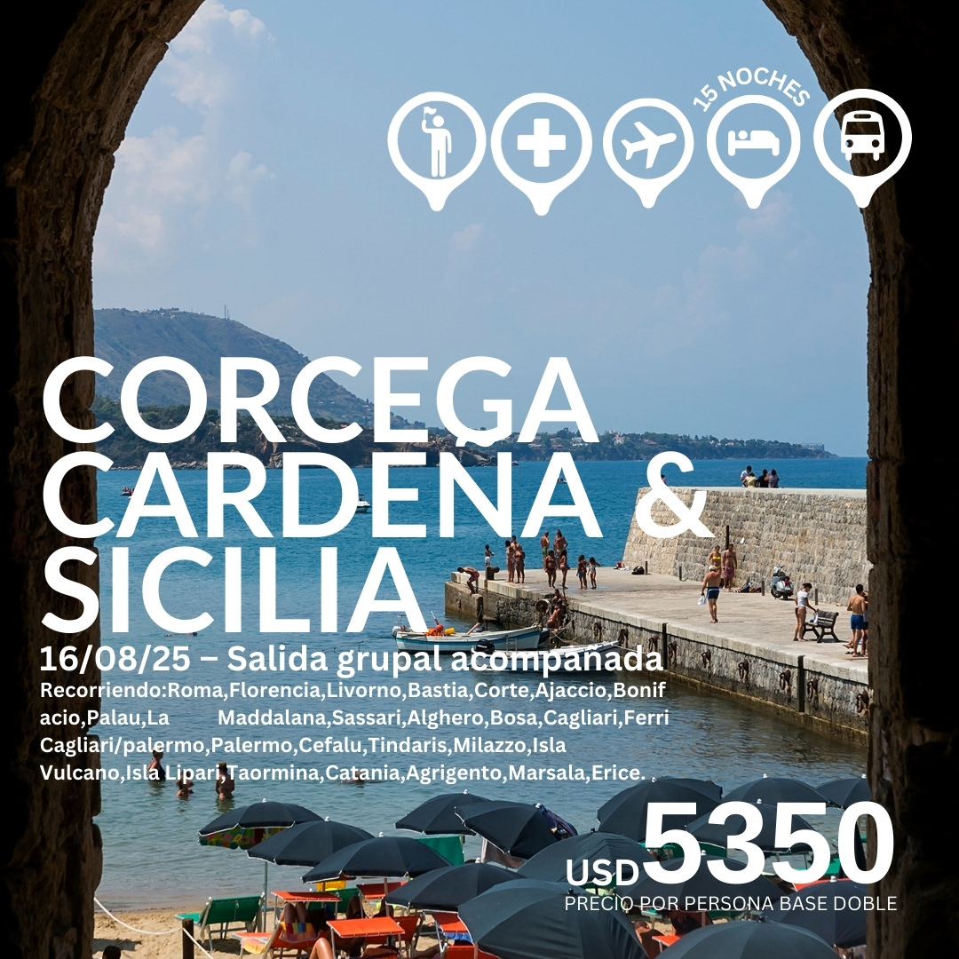 Córcega, Cardeña & Sicilia