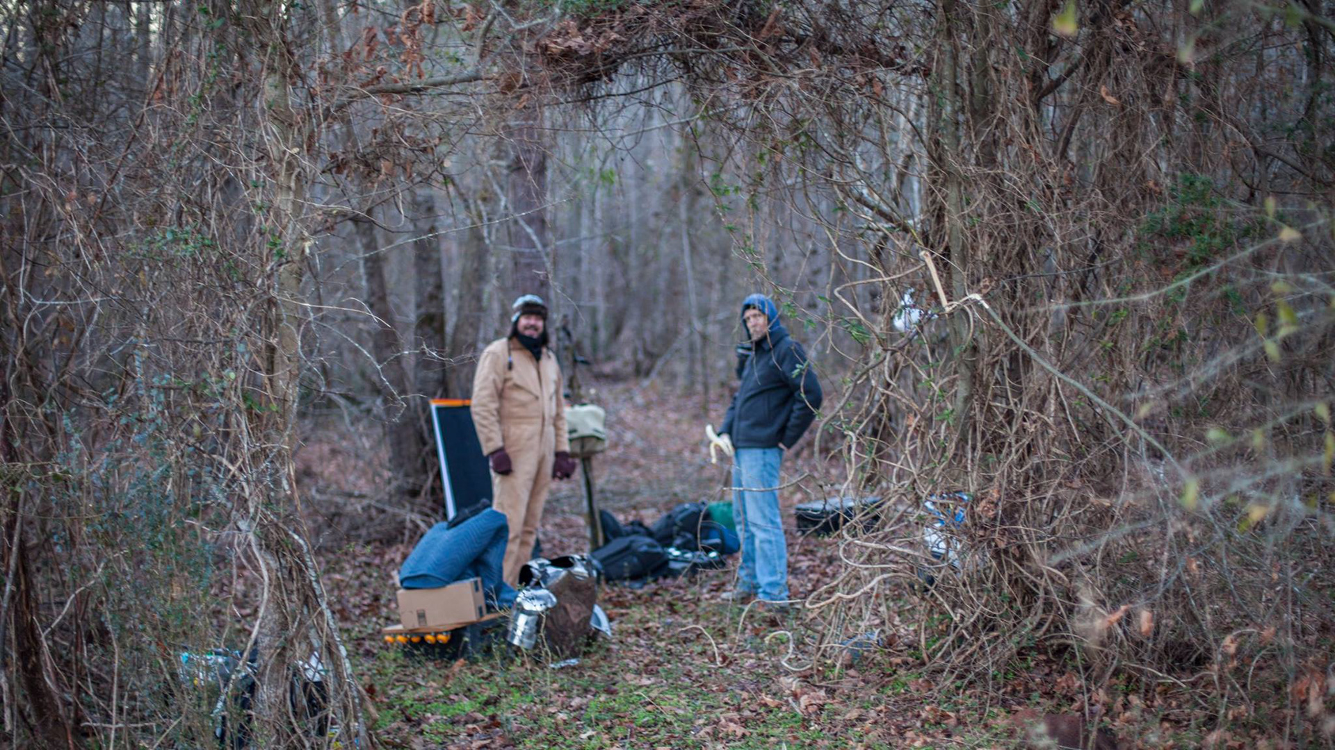 On the coldest day of the year Dan Beck and Eric Miller secure our location out in the middle of nowhere