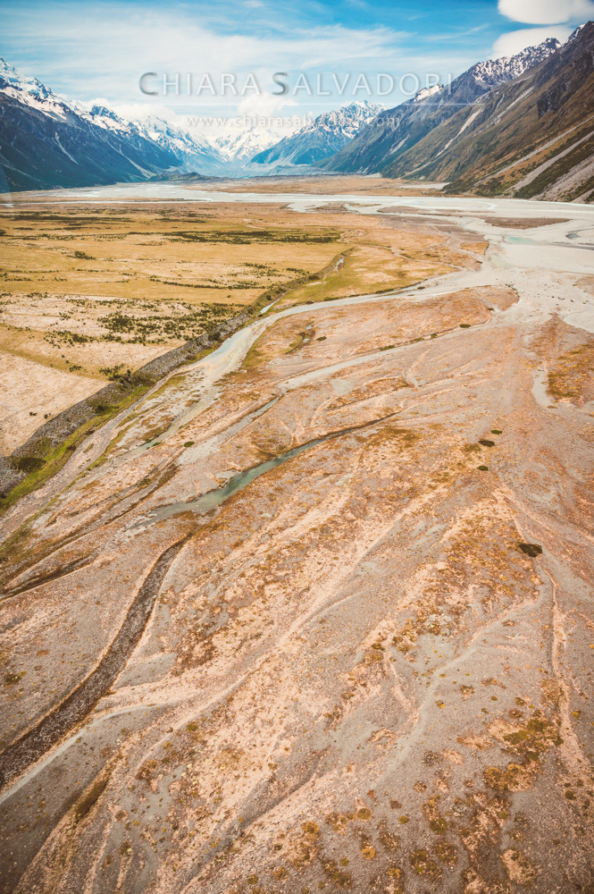 Helicopter tour over the Tasman Glacier