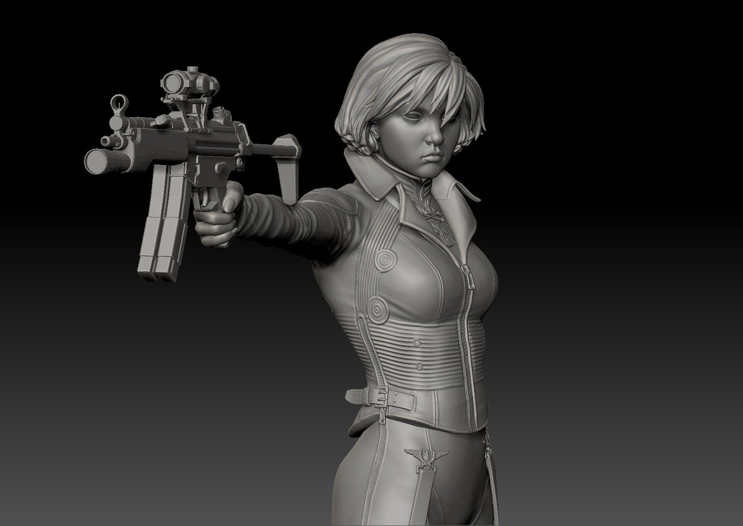 Sculpt for resin model kit (close up)