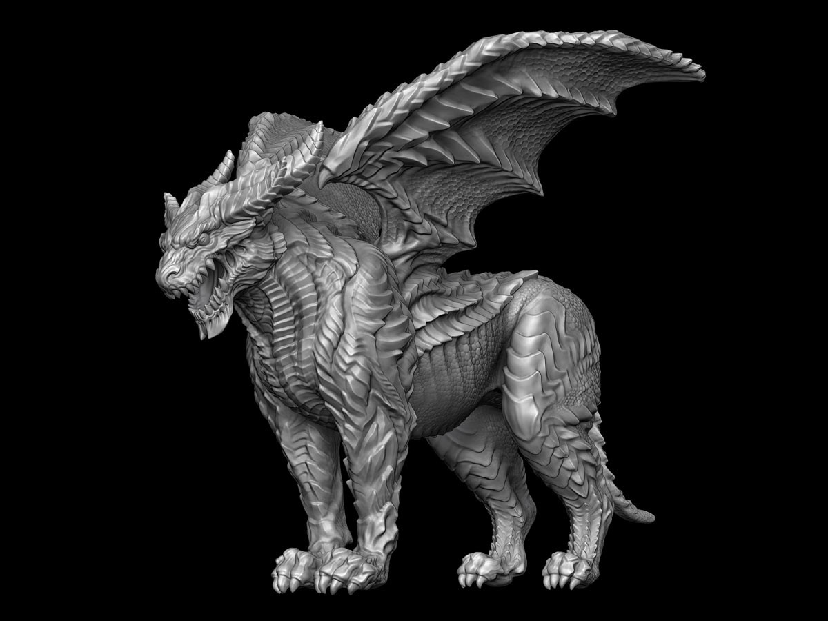 Dragon Statue Model