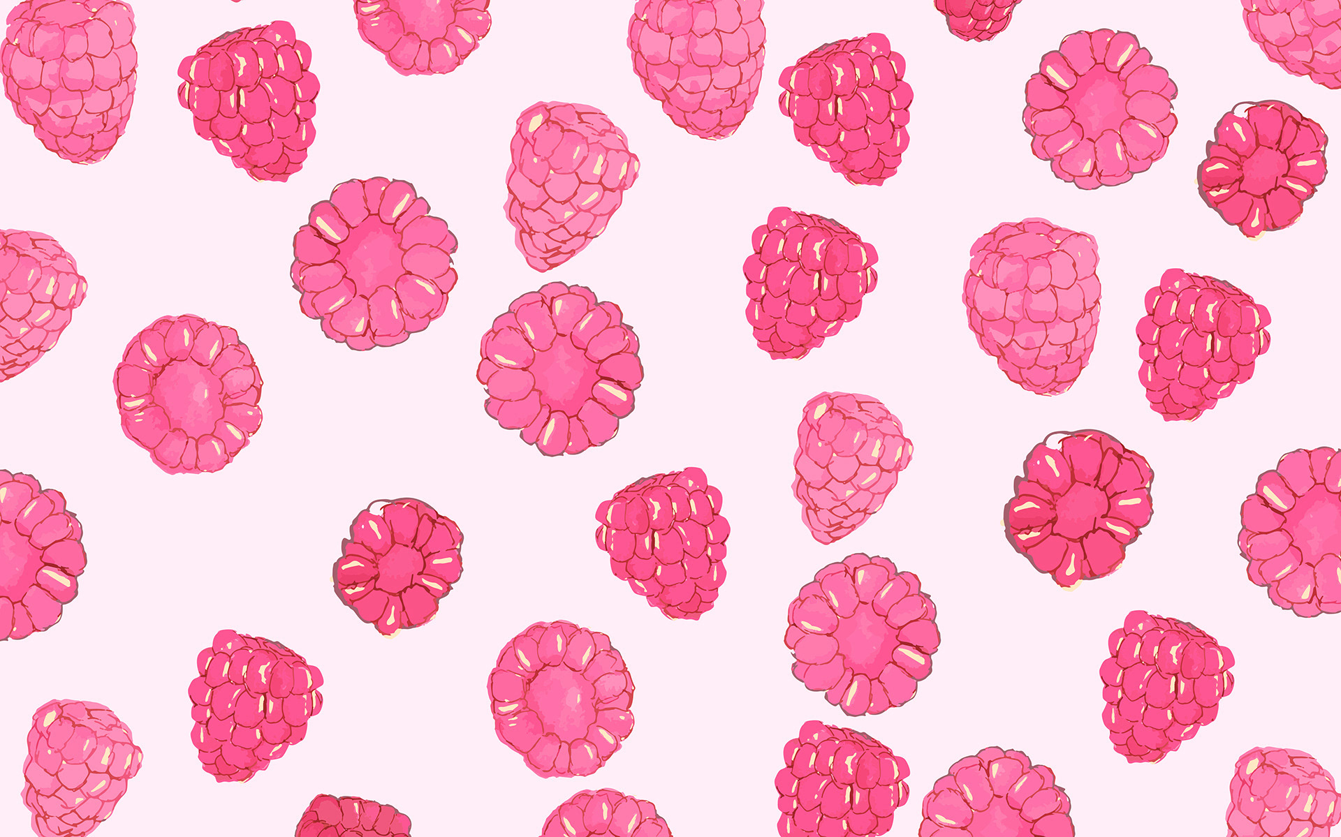 Raspberries - Adobe Illustrator