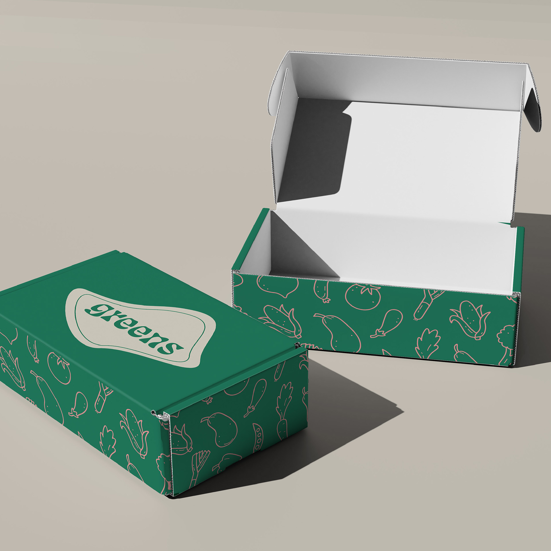 School Project | Greens Meal Kit | Packaging