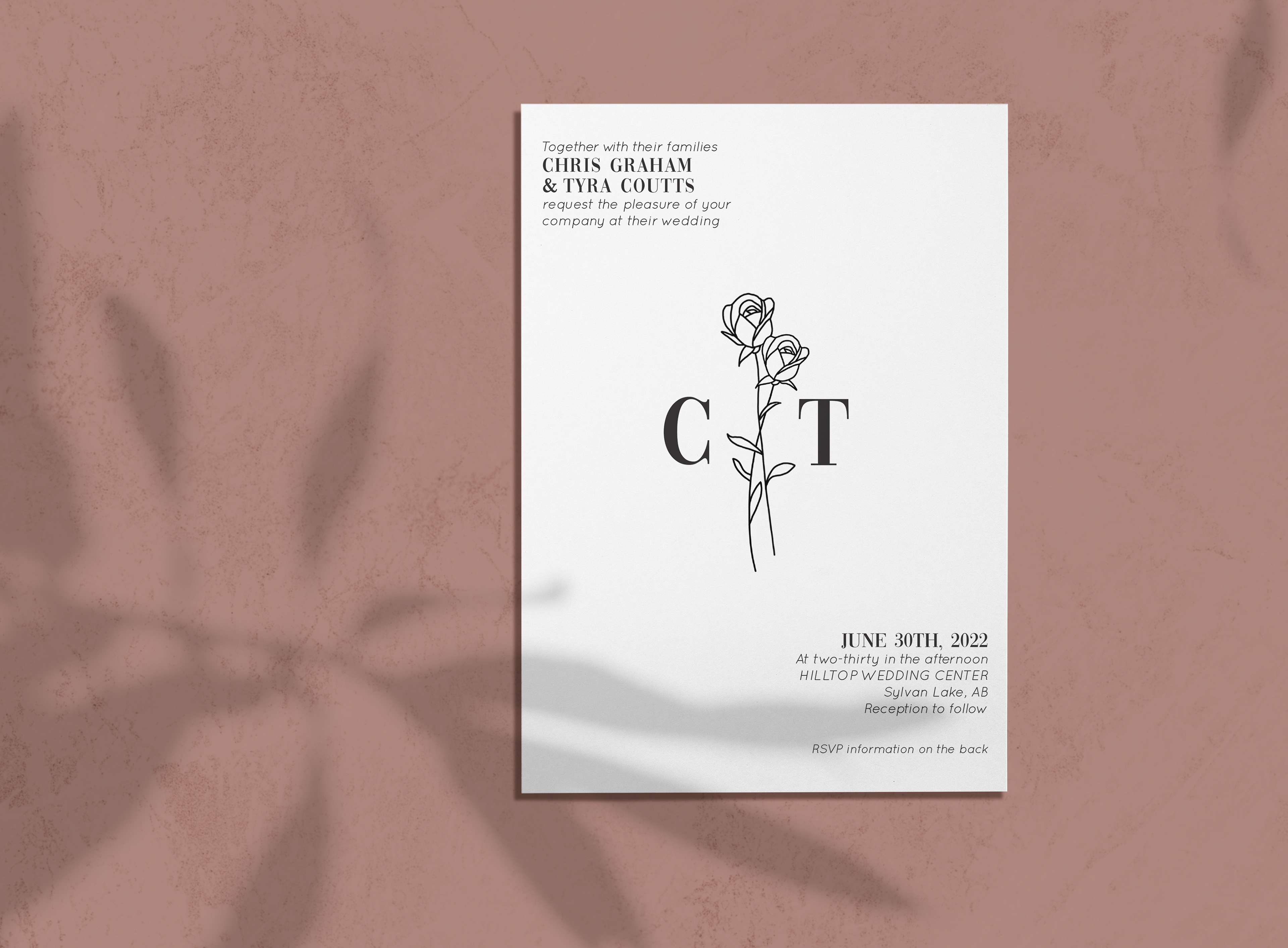 Chris & Tyra Wedding Invite