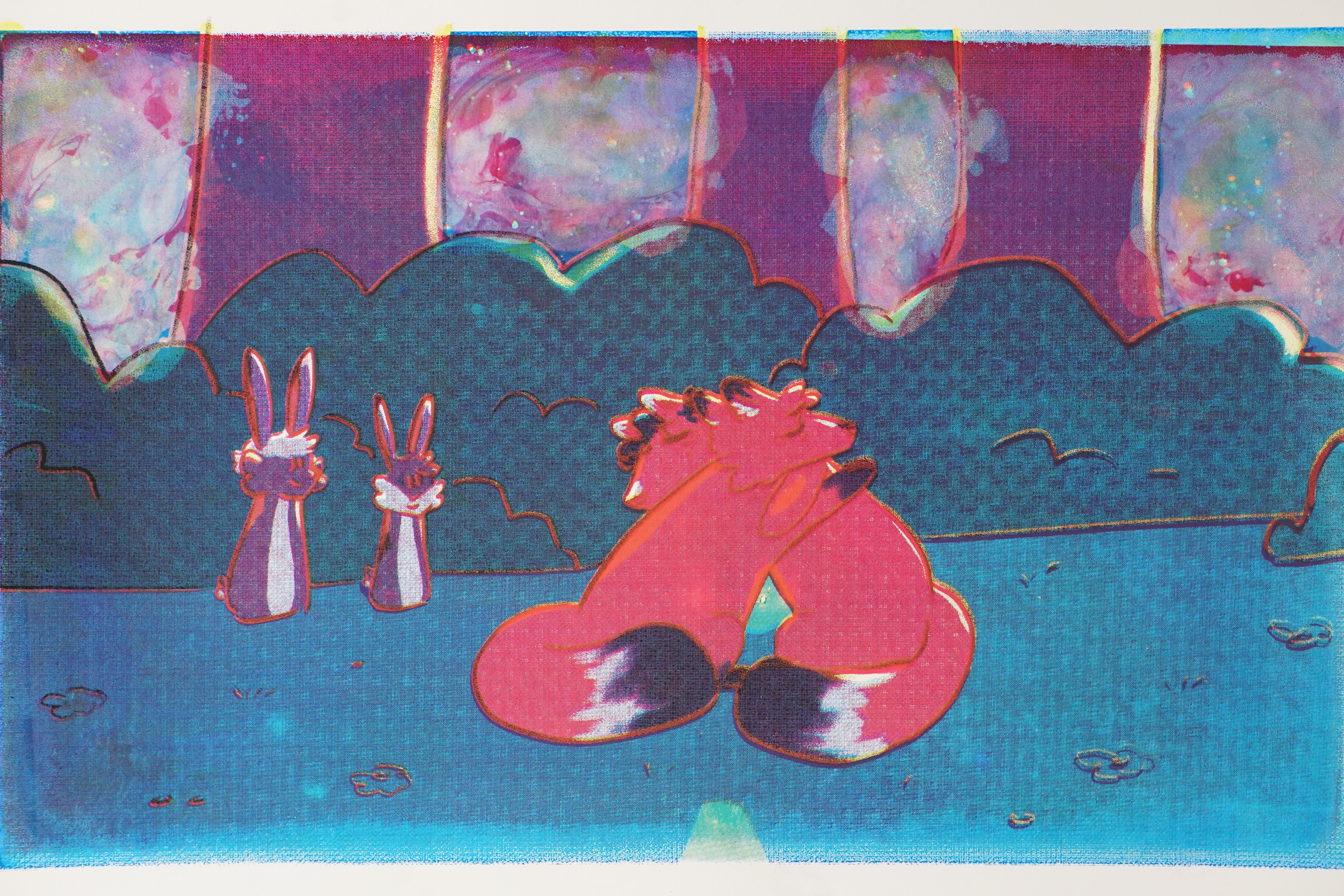 CMYK Silkscreen Print