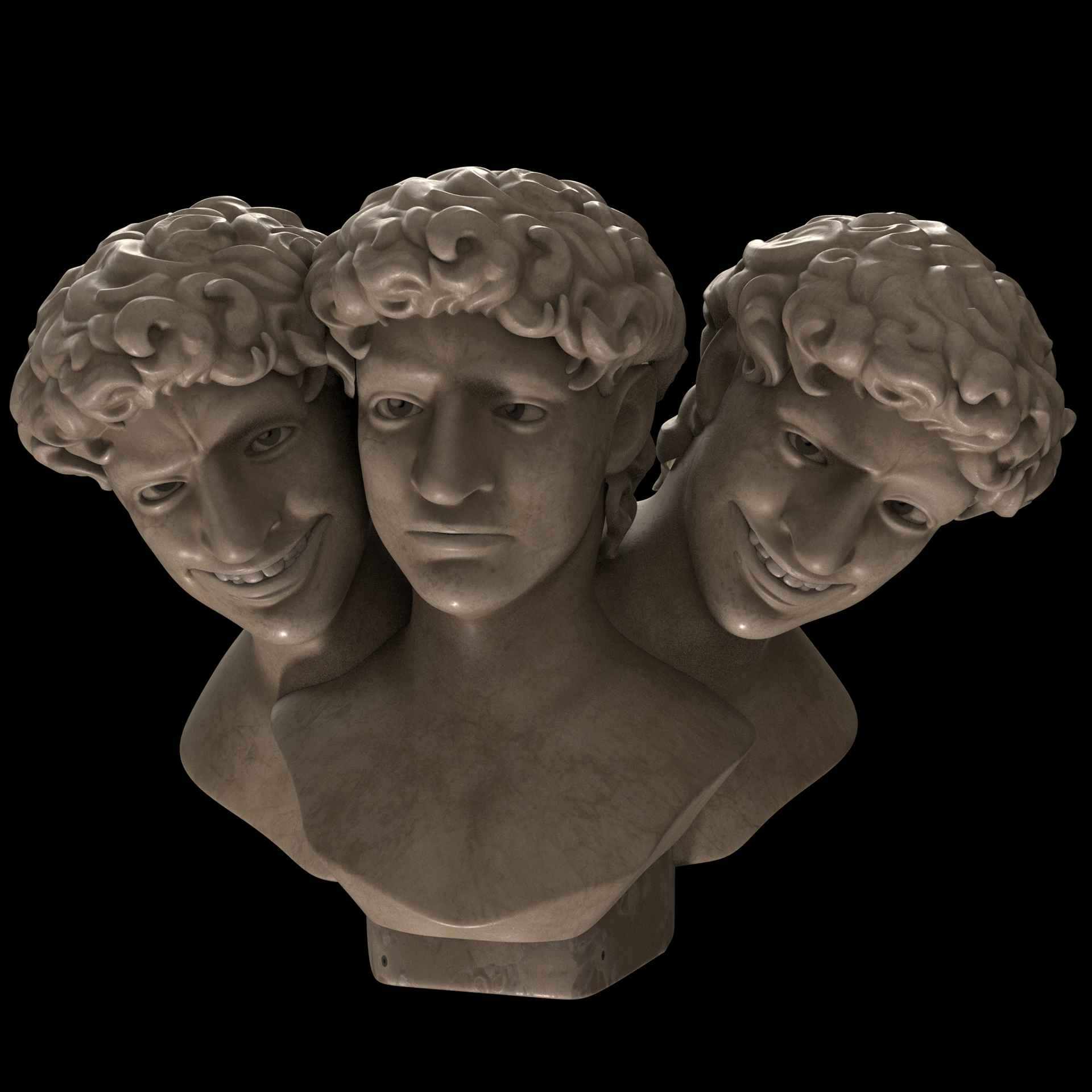 This rendering shows emotional bandwith of the sculpture