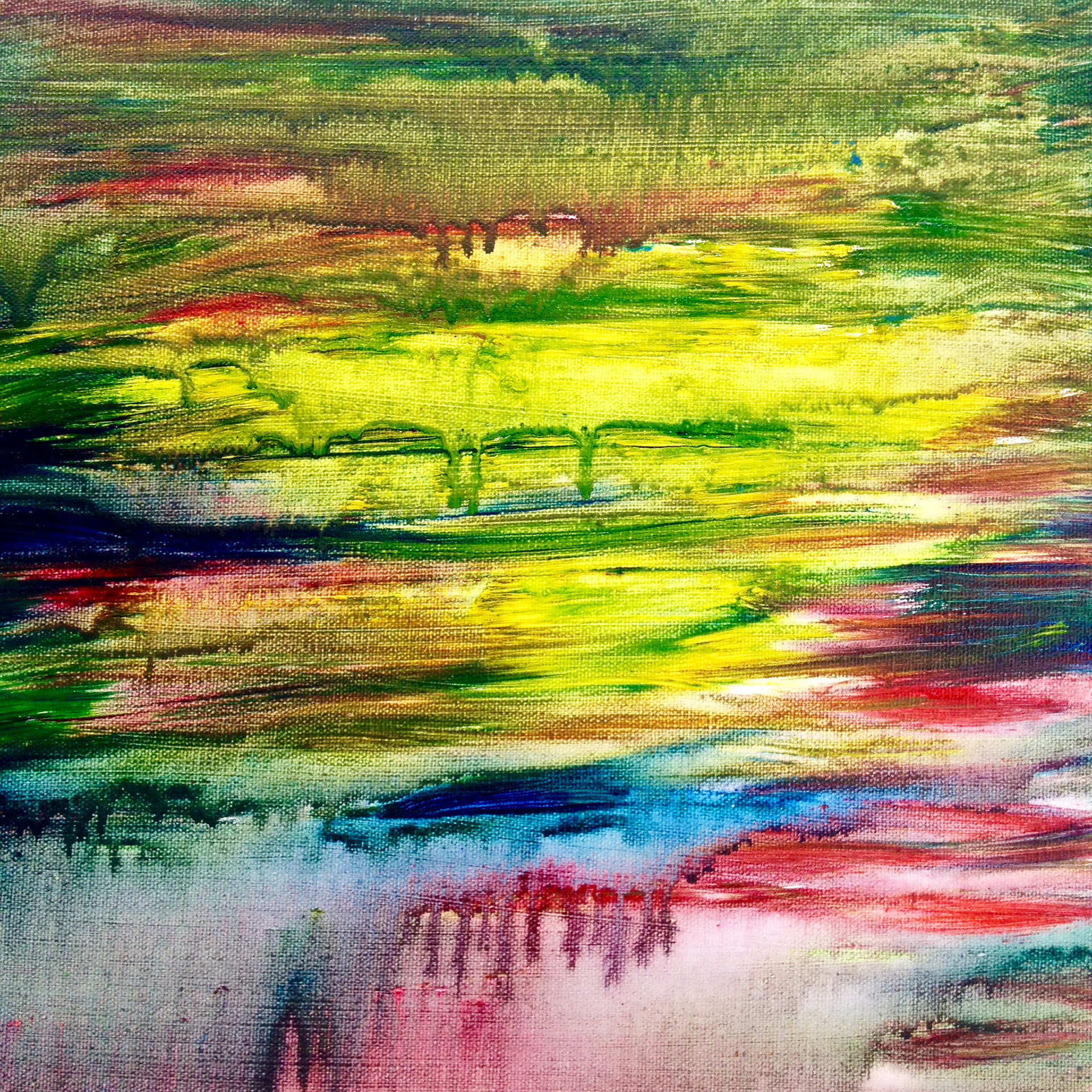 Dorados, 2014 Acrylic on canvas 12 x 12 inches