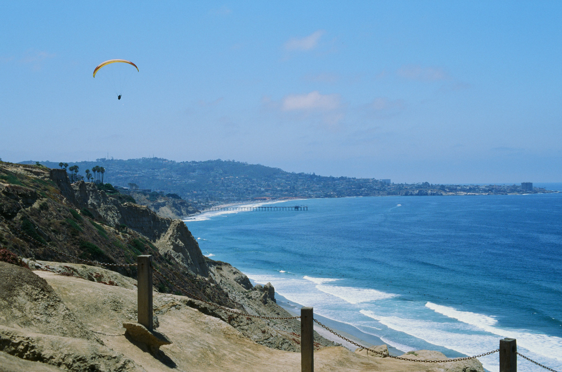 La Jolla Shores from Torrey Pines Glider Port, California