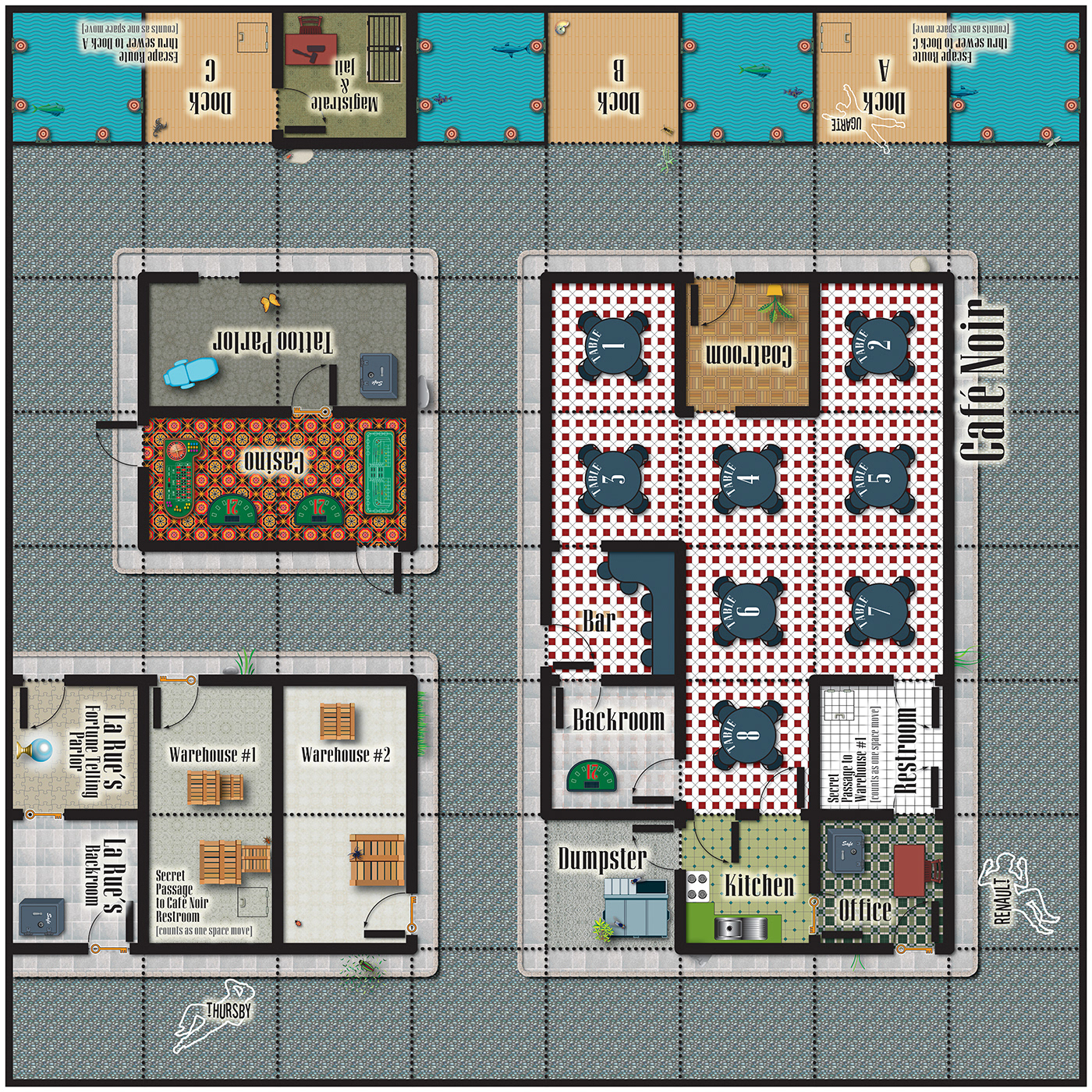 'Cafe Noir' game board (2/06)