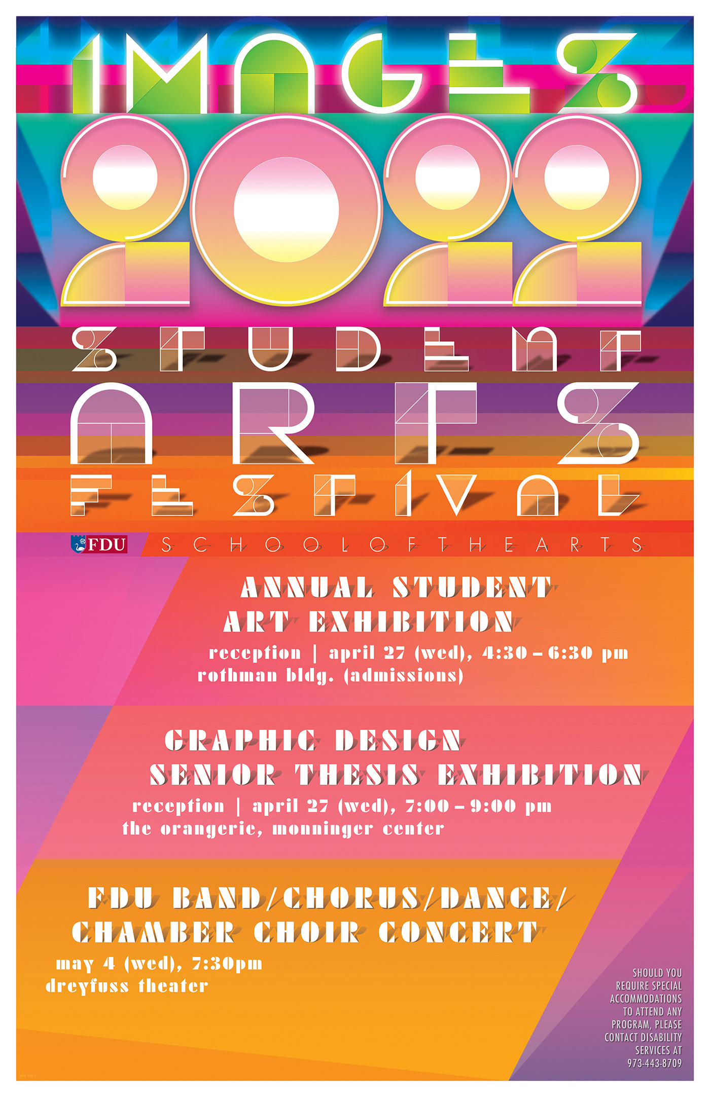 FDU Images Festival poster (3/22)