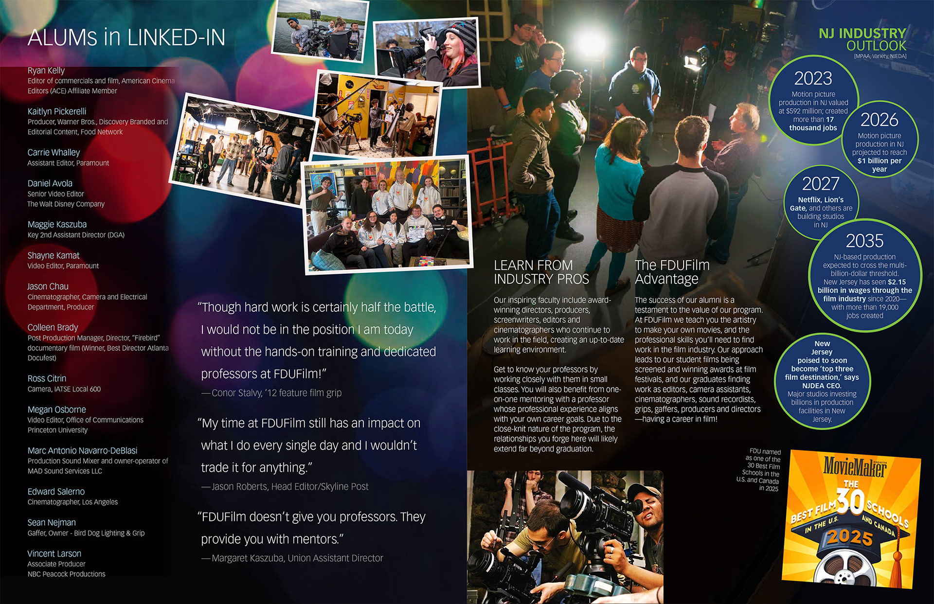 FDU BA in Film brochure inner (7/25)