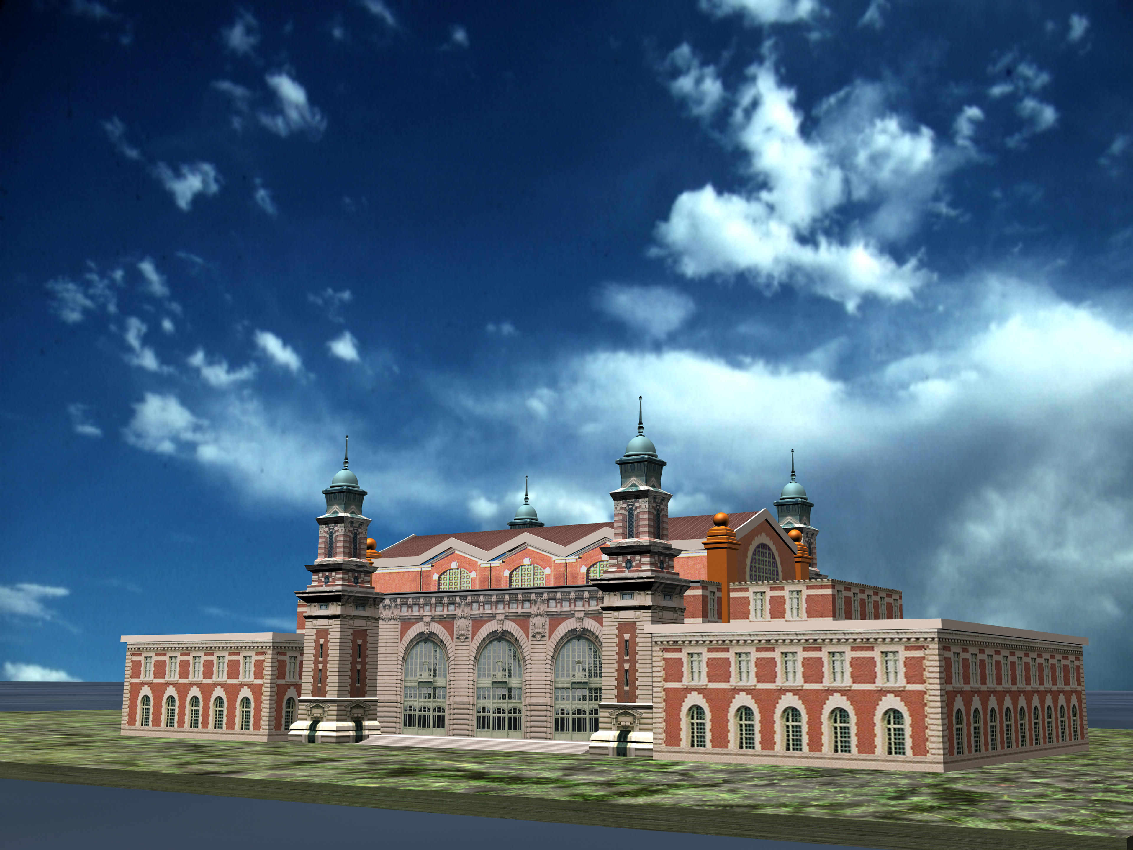 Ellis Island 3D recreate (8/01)