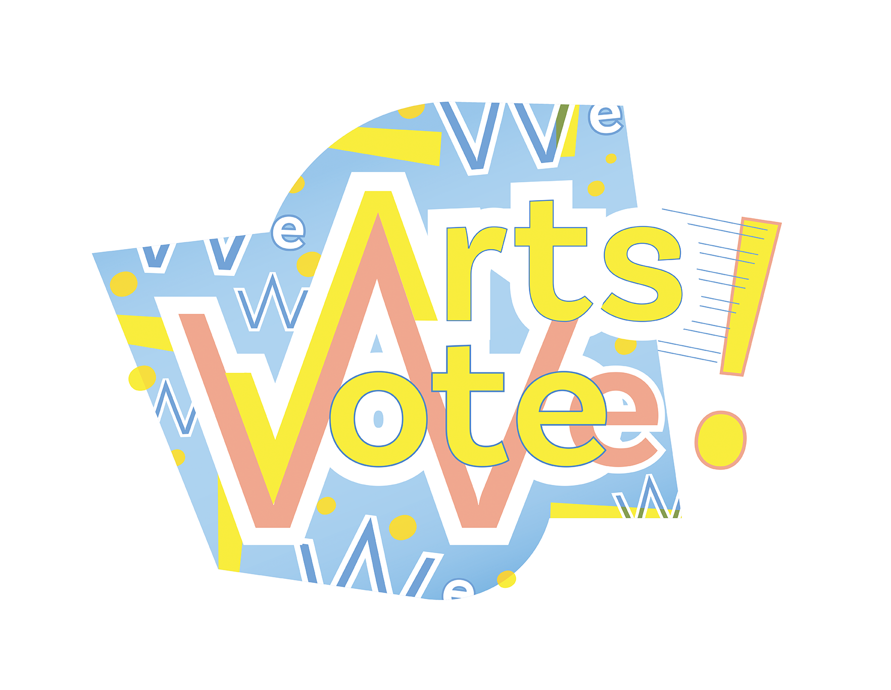 We Vote Arts logo entry (9/26)