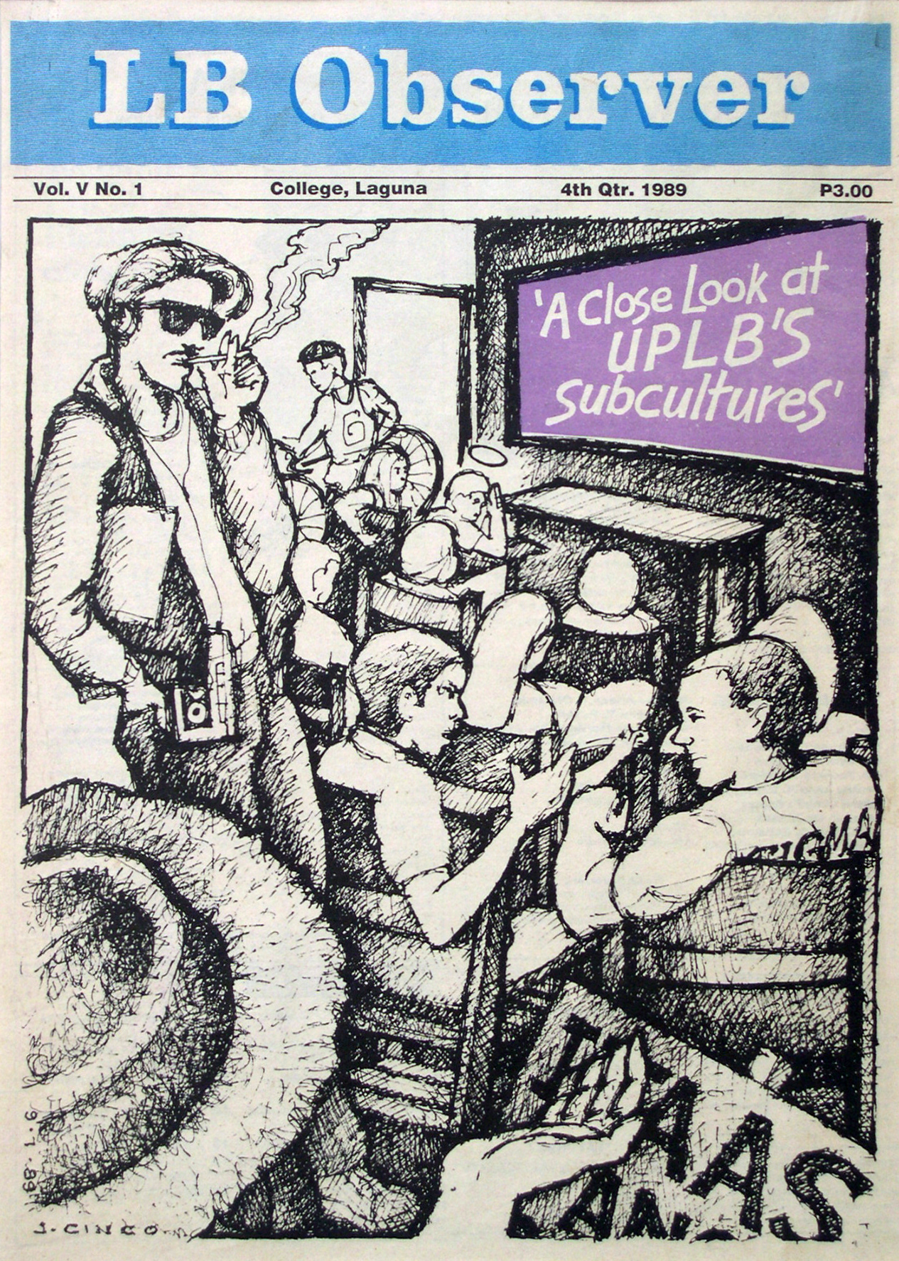 LB Observer cover illustration (1989)