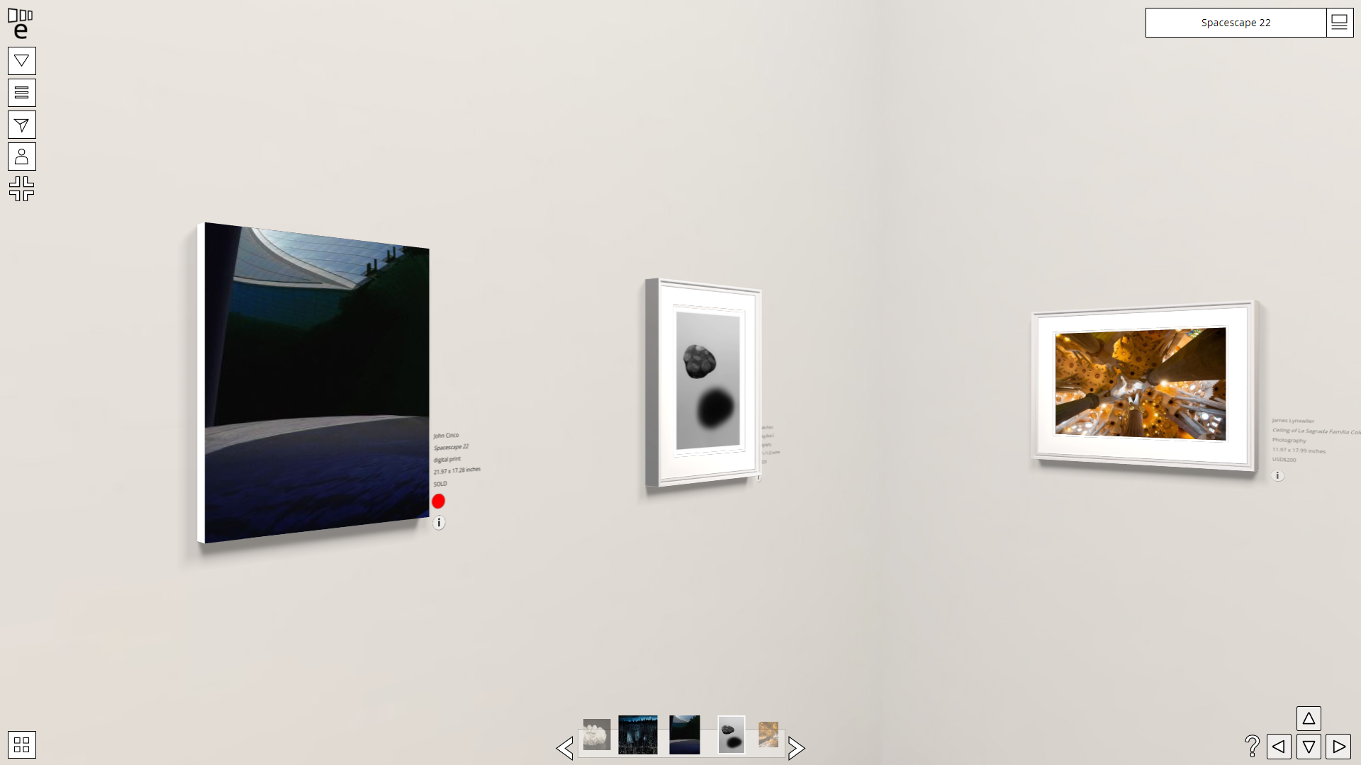 screen shot of virtual space