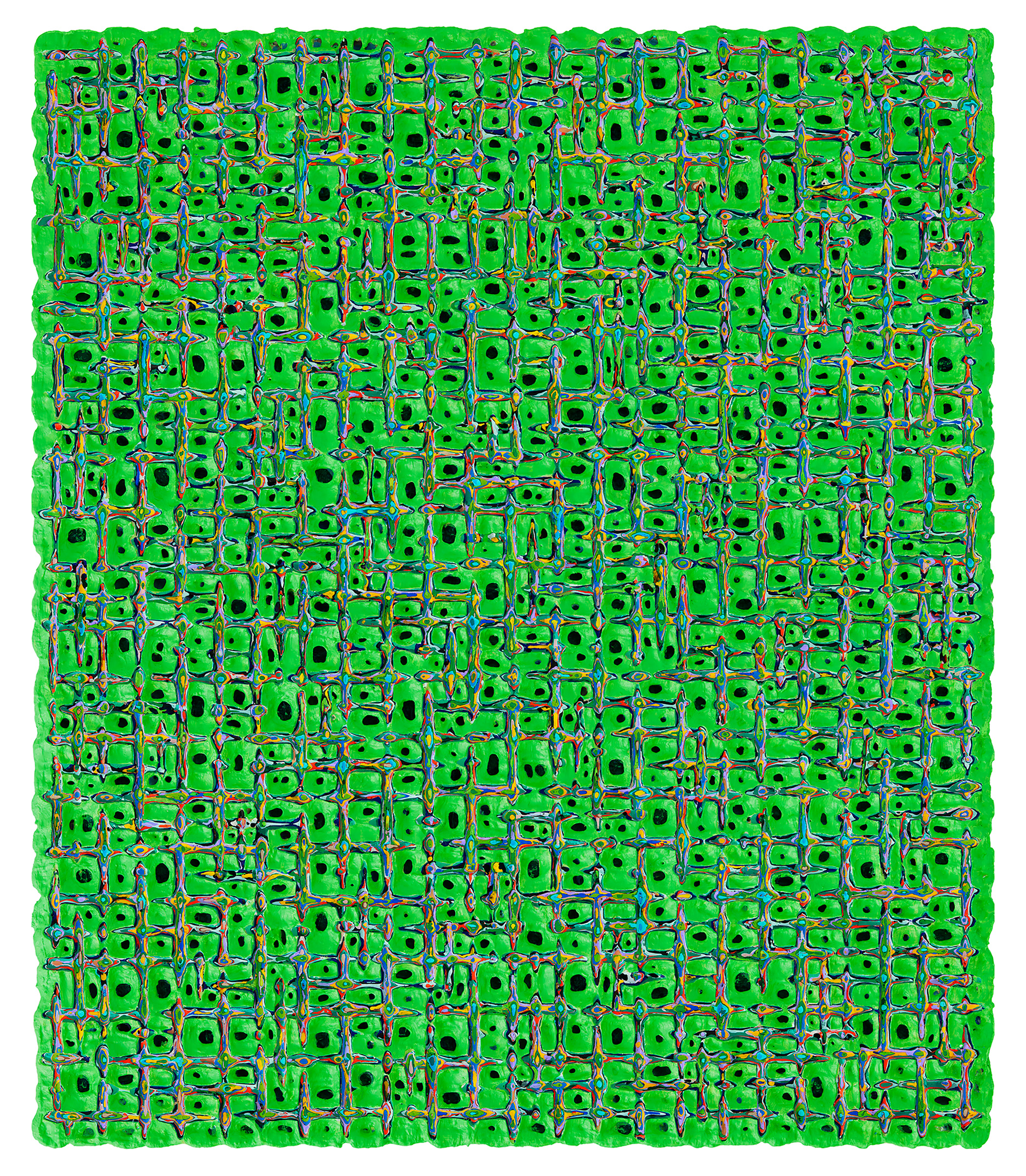 Internal Rhythm 2011-58 54.5x47cm Acrylic on canvas 2011
