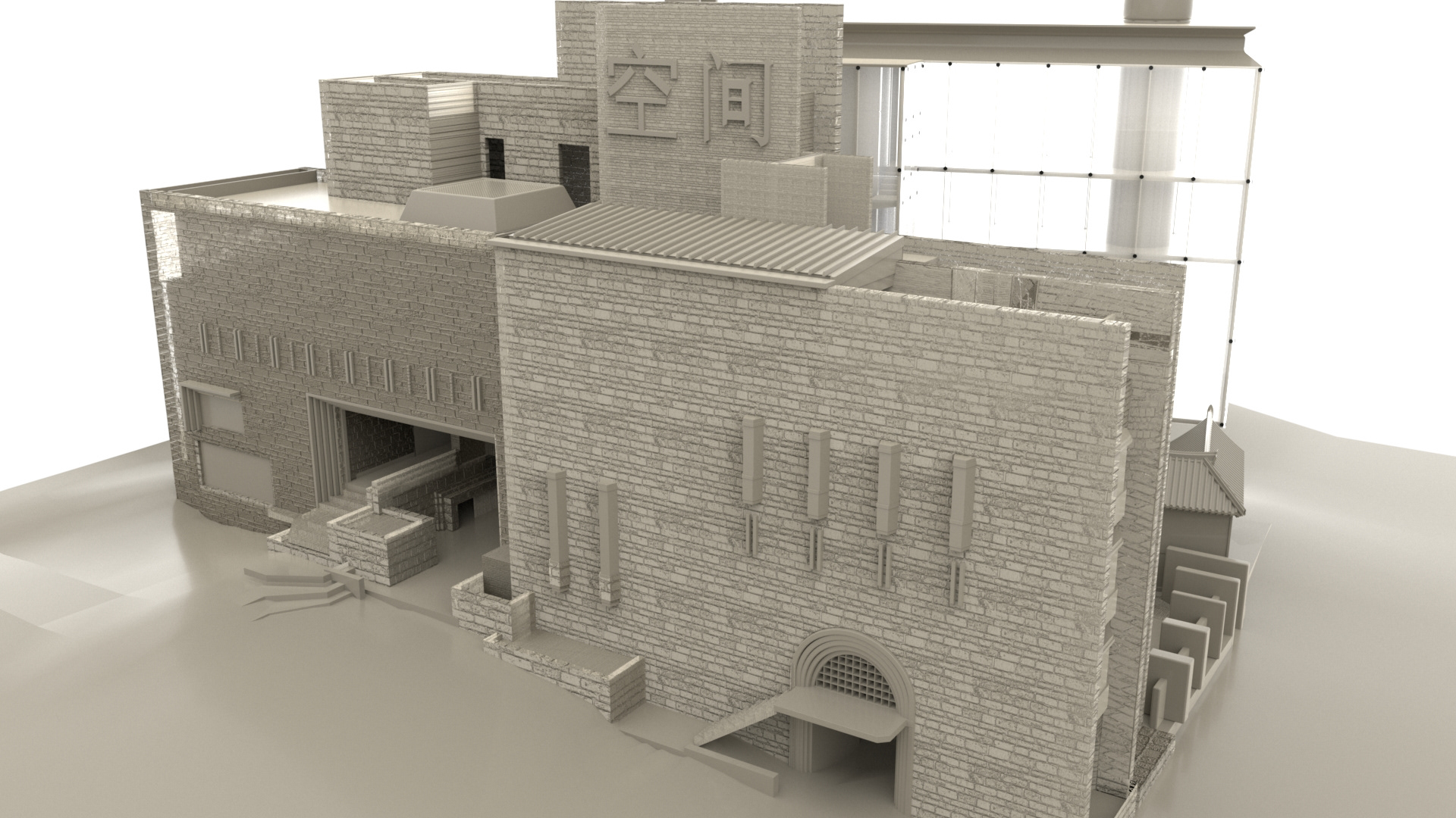 Maya Modeling/ Arnold Renderer (Building)