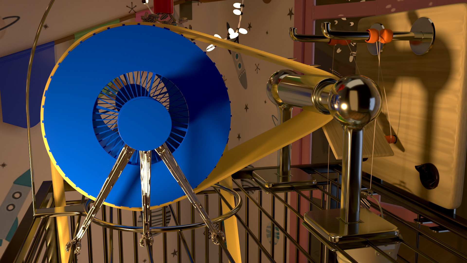 Maya Modeling / RenderMan (Bird Feeding Machine)