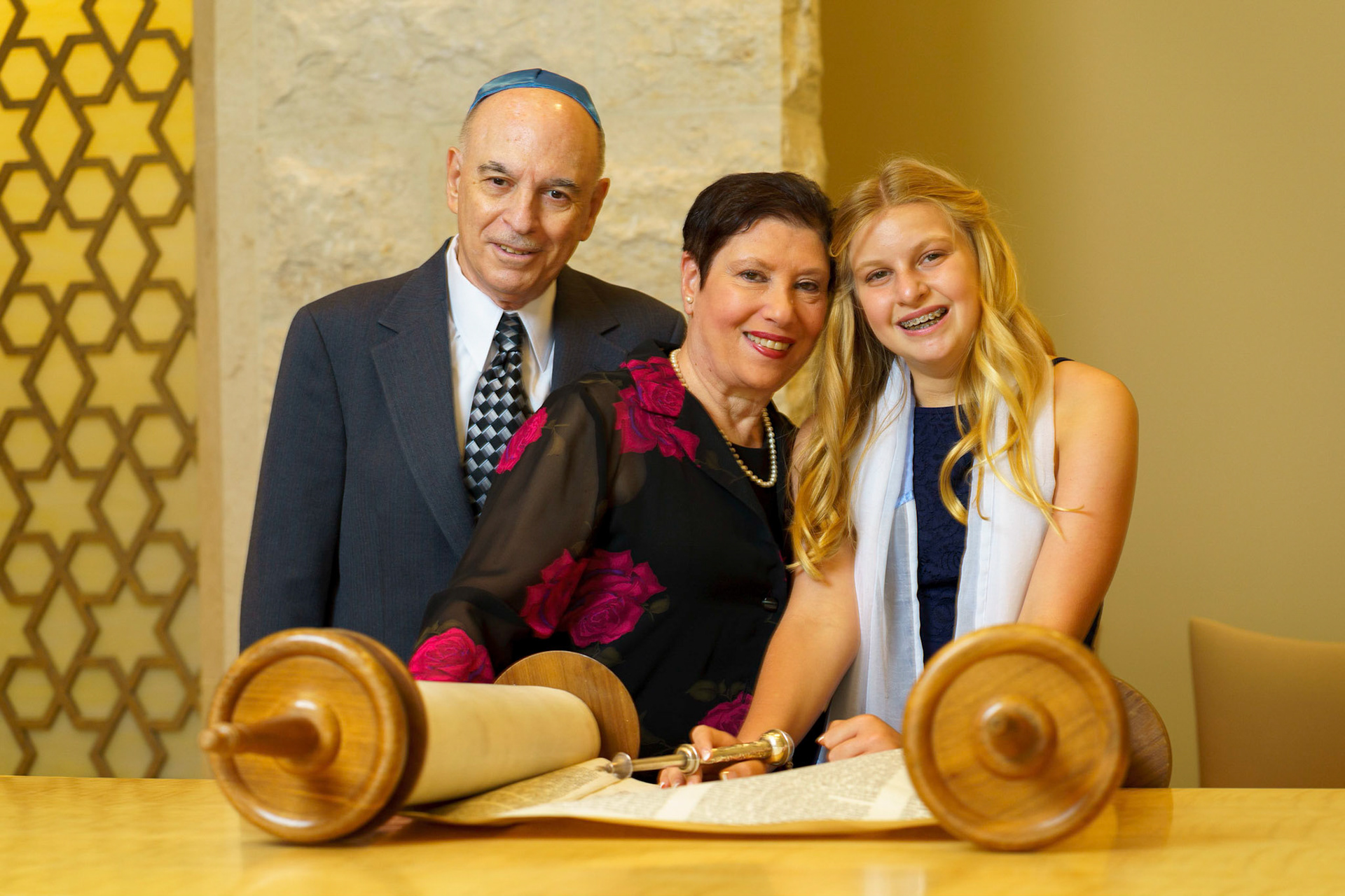 Jocelyn’s Bat Mitzvah portraits at Temple Isaiah in Fulton, MD.
