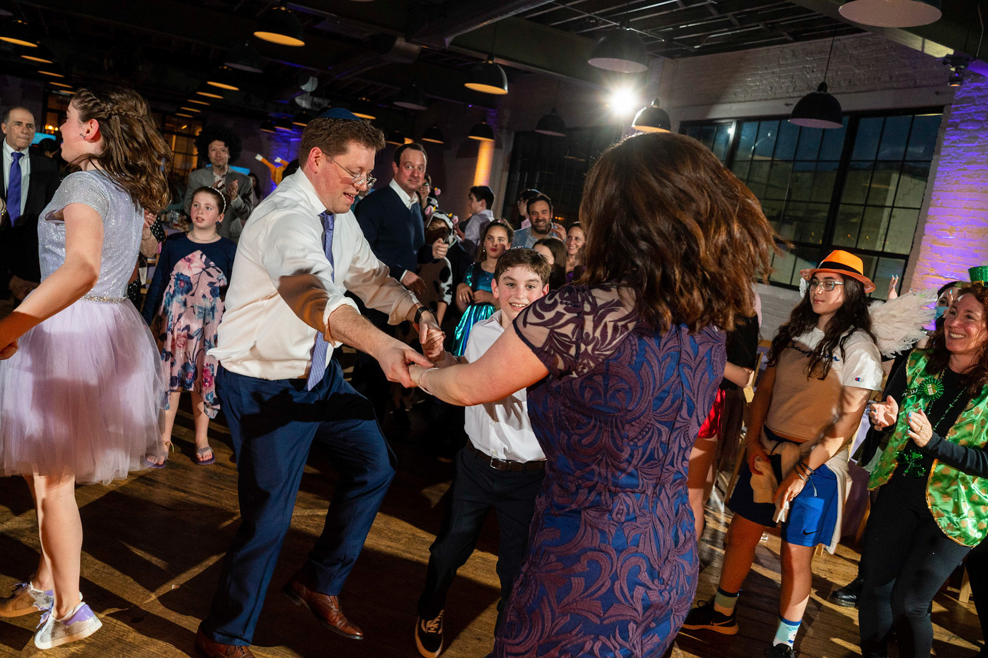 Talia’s bat mitzvah and Megillah reading on Purim on March 18, 2022 at the Accelerator Space in Baltimore, MD