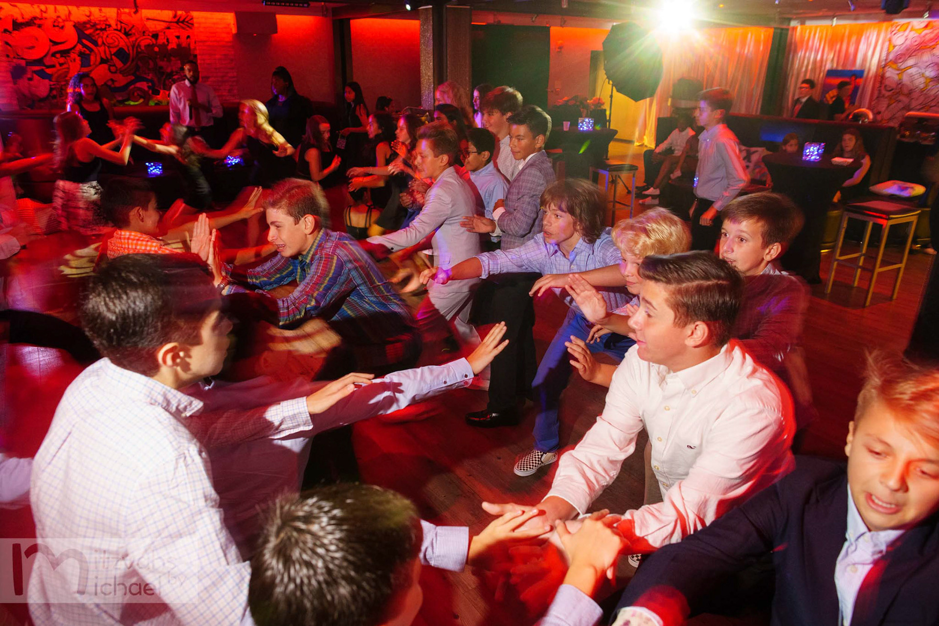 Brandon’s Bar Mitzvah party at The Loft at 4935 in Bethesda, MD.