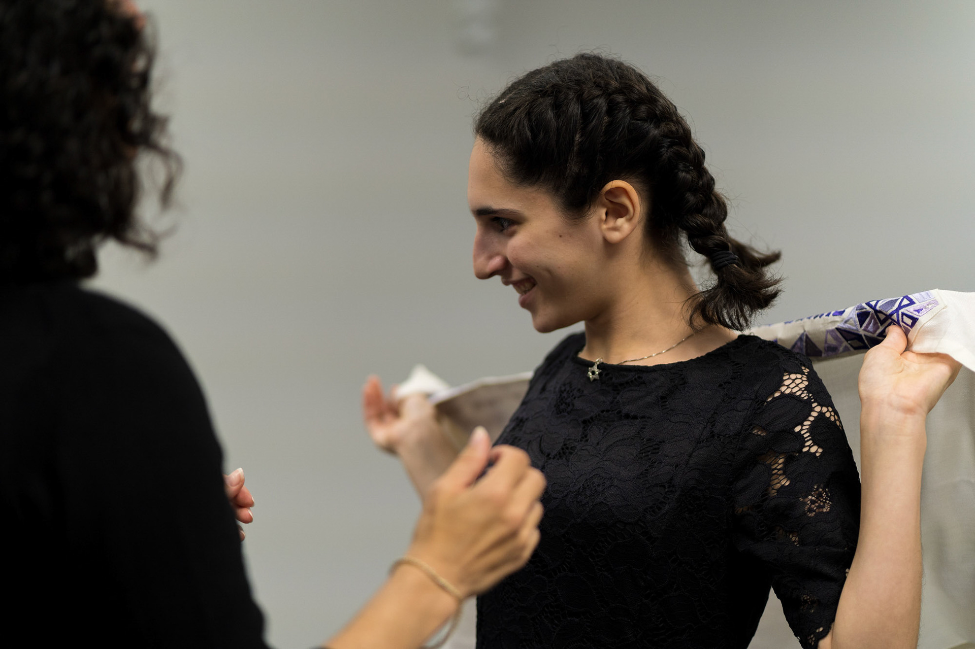 Ilana’s Bat Mitzvah rehearsal at Bat Chaverim in Columbia, MD.