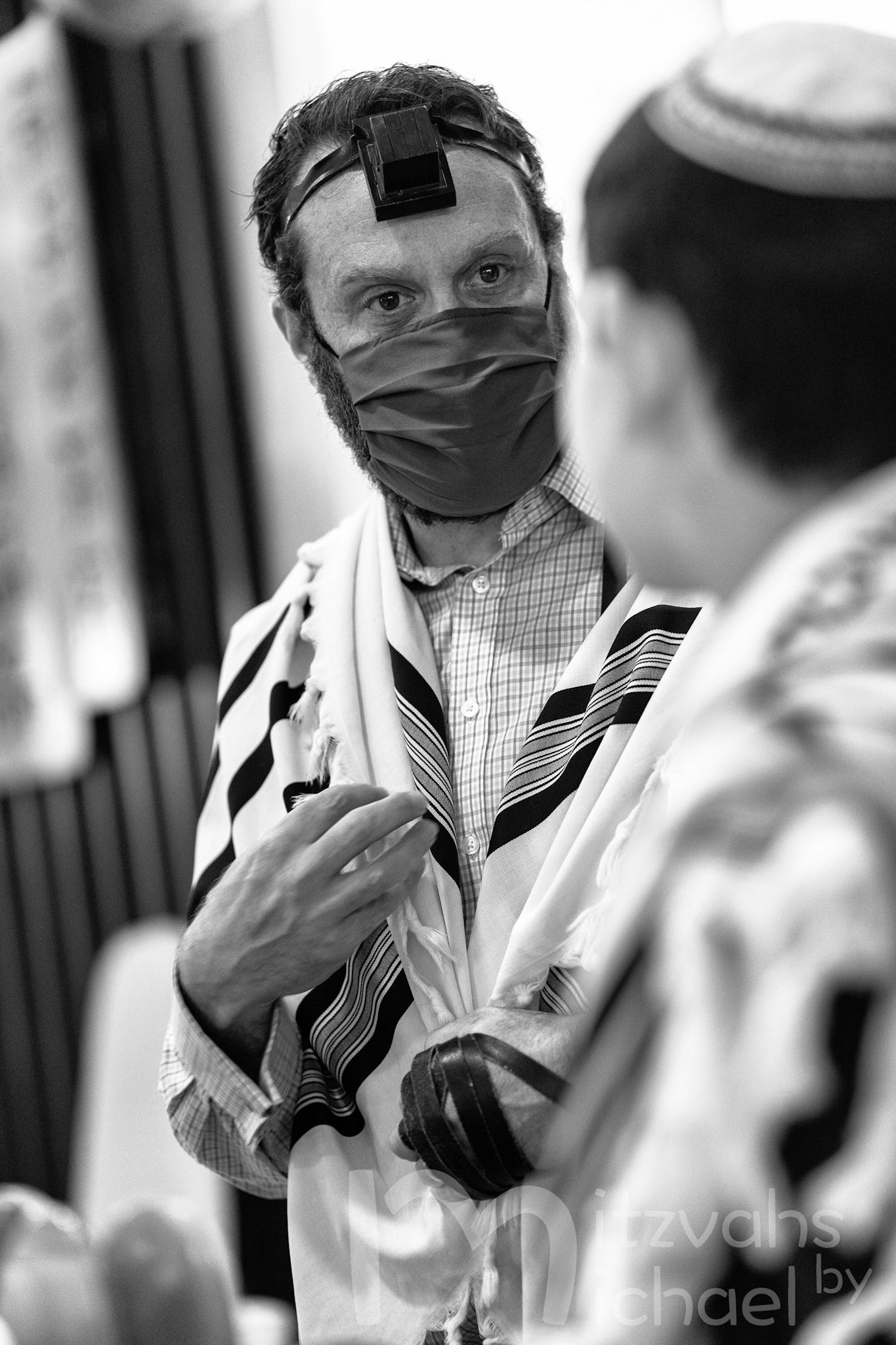 Ross’ Bar Mitzvah shacharit minyan on Monday, May 31, 2021.