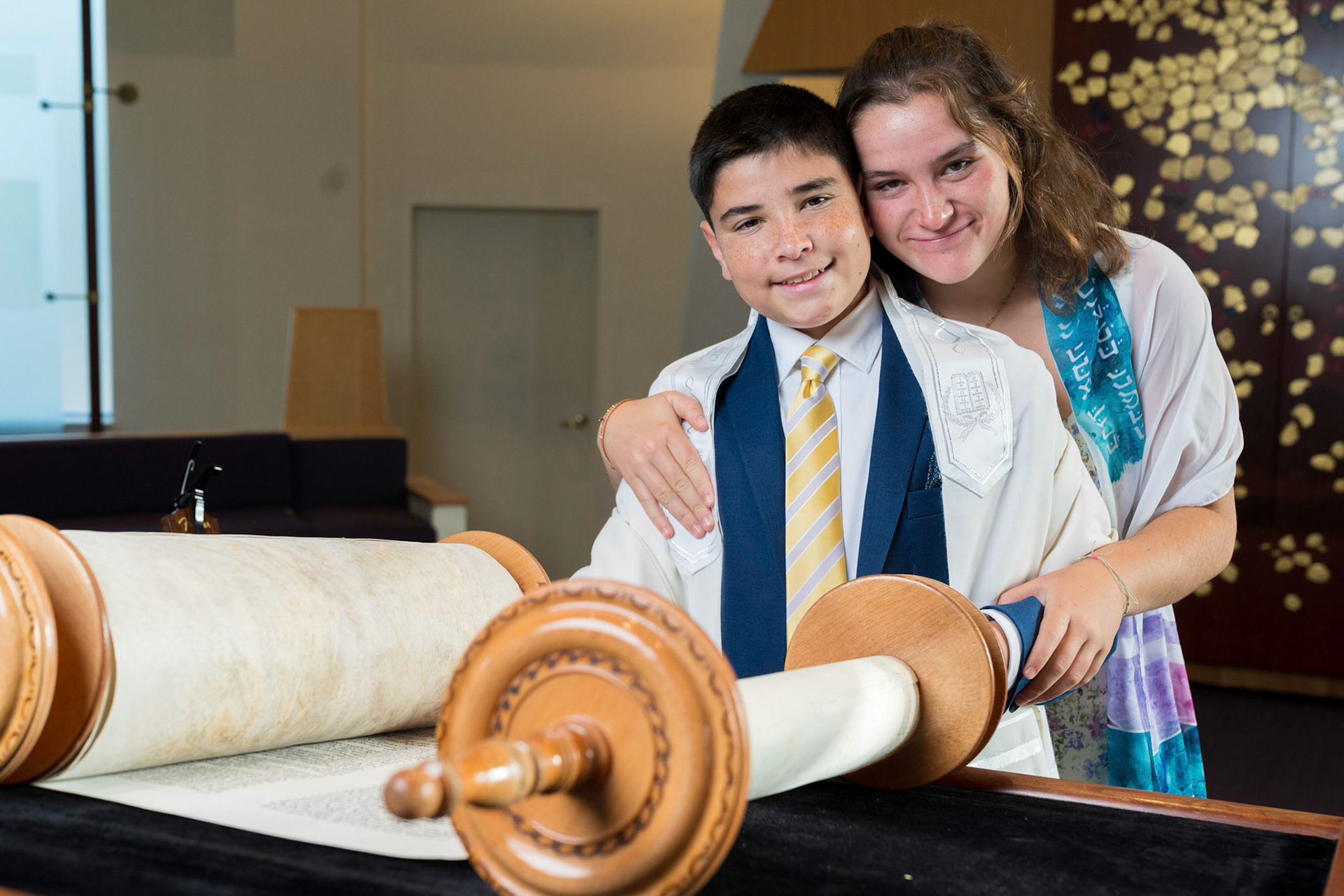 Josh’s Bar Mitzvah portraits at Temple Shalom in Silver Spring and party at Elder Pine Brewing &amp; Blending Co in Gaithersburg, MD.