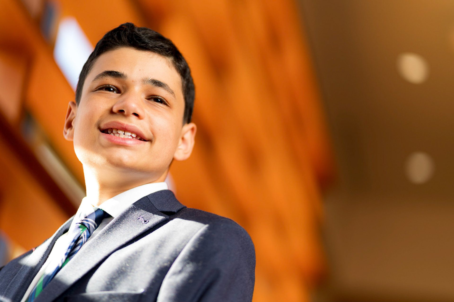 Judah’s bar mitzvah portraits at Ohr Kodesh in Silver Spring on Thursday, September 1, 2022.