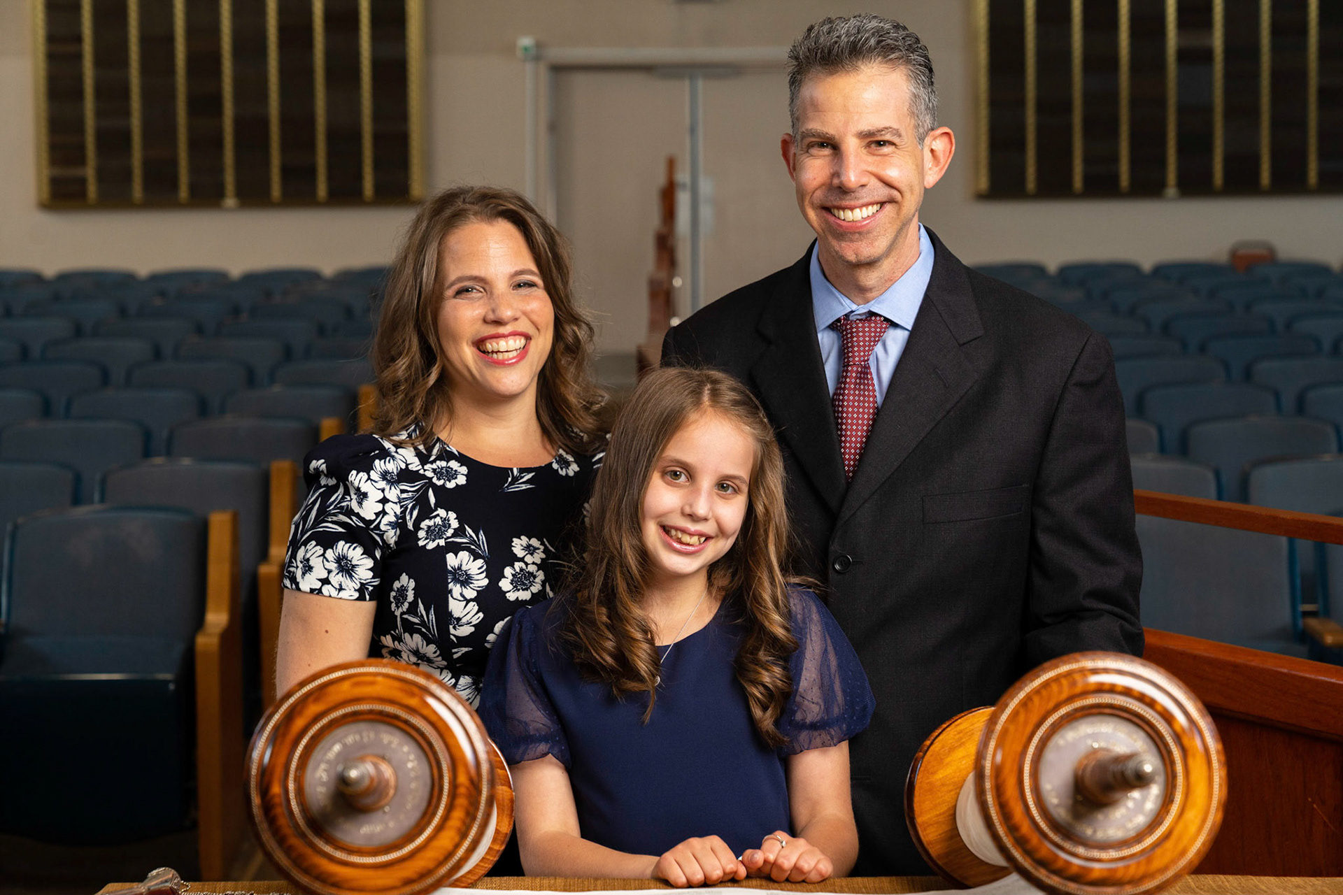 Leora’s Bat Mitzvah portrait session at Ohev Sholom in Washington D.C.