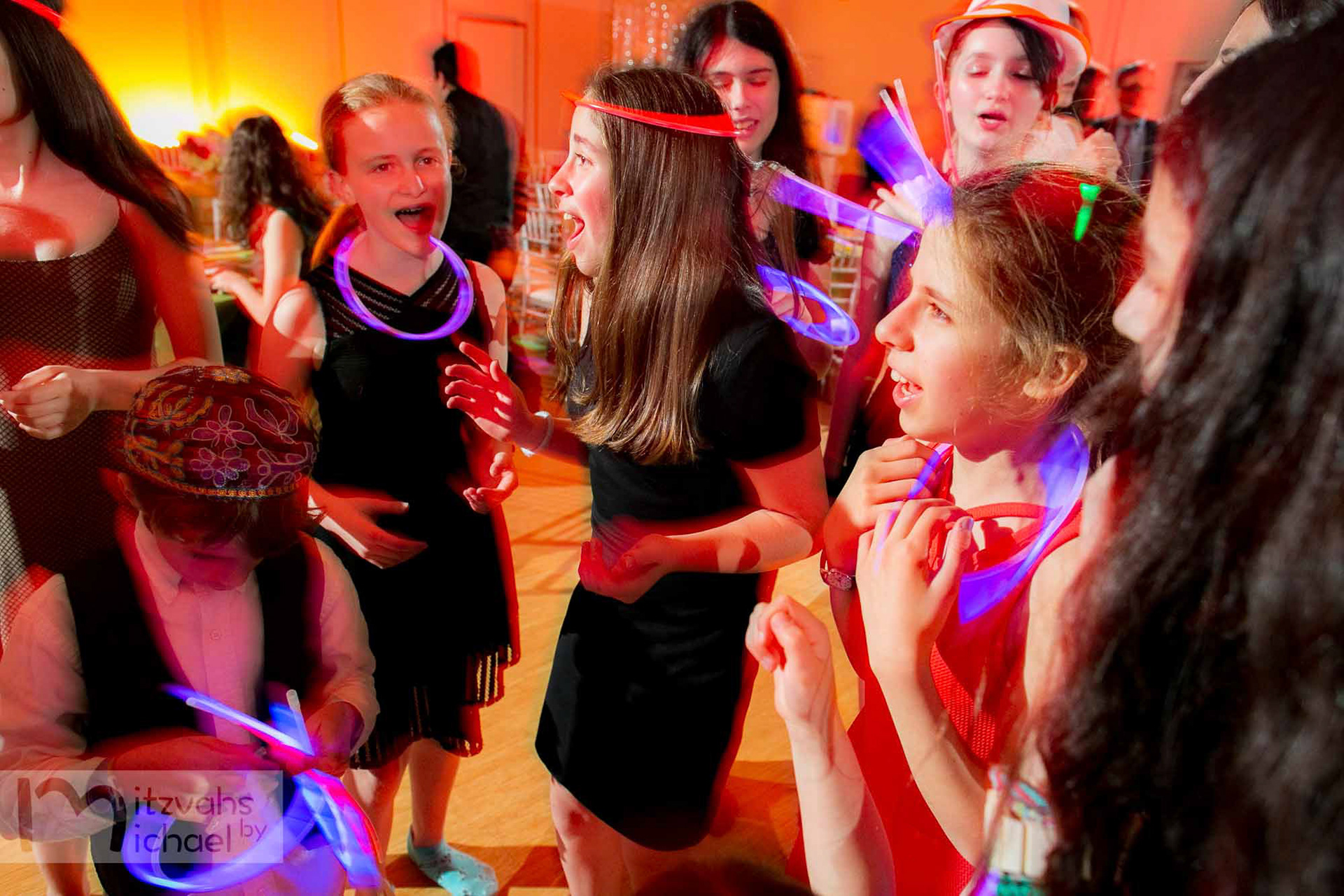 Rachel's Agudas Achim, Alexandria, VA Bat Mitzvah by Mitzvahs by Michael Temchine Photography and Pop Color Events.