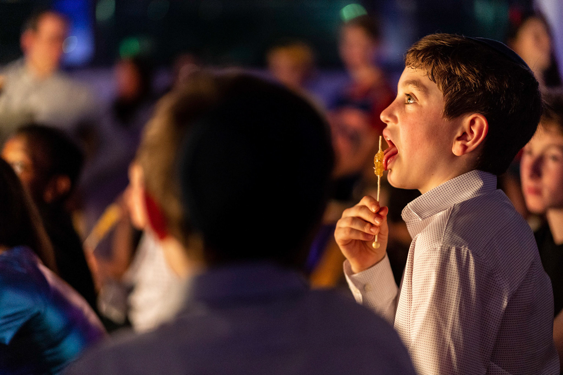 Talia’s bat mitzvah and Megillah reading on Purim on March 18, 2022 at the Accelerator Space in Baltimore, MD