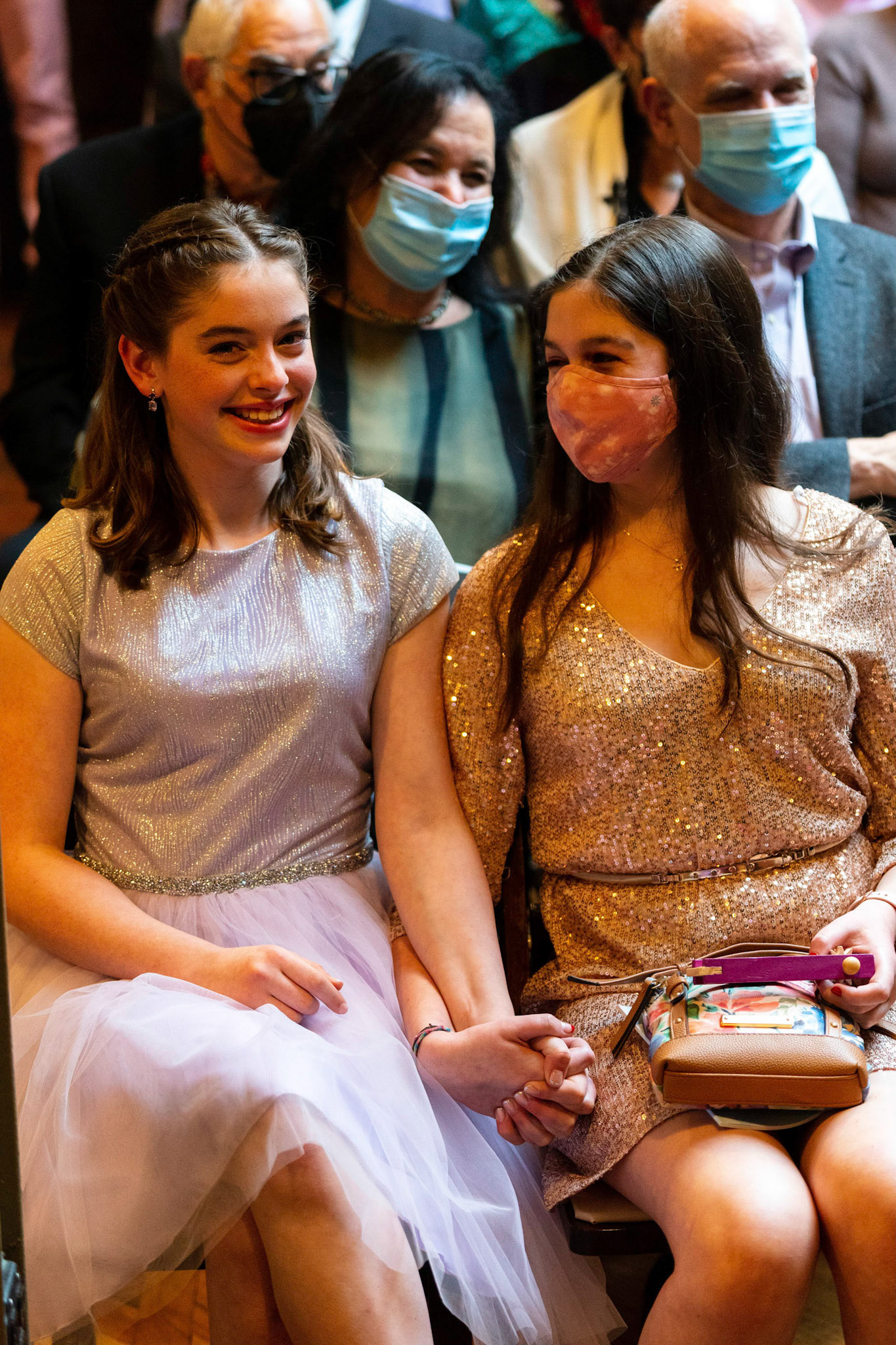Talia’s bat mitzvah and Megillah reading on Purim on March 18, 2022 at the Accelerator Space in Baltimore, MD