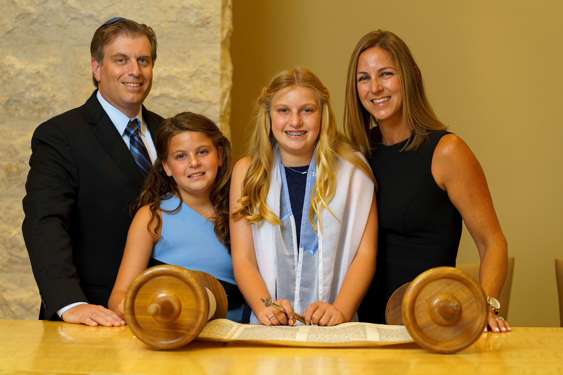 Jocelyn’s Bat Mitzvah portraits at Temple Isaiah in Fulton, MD.