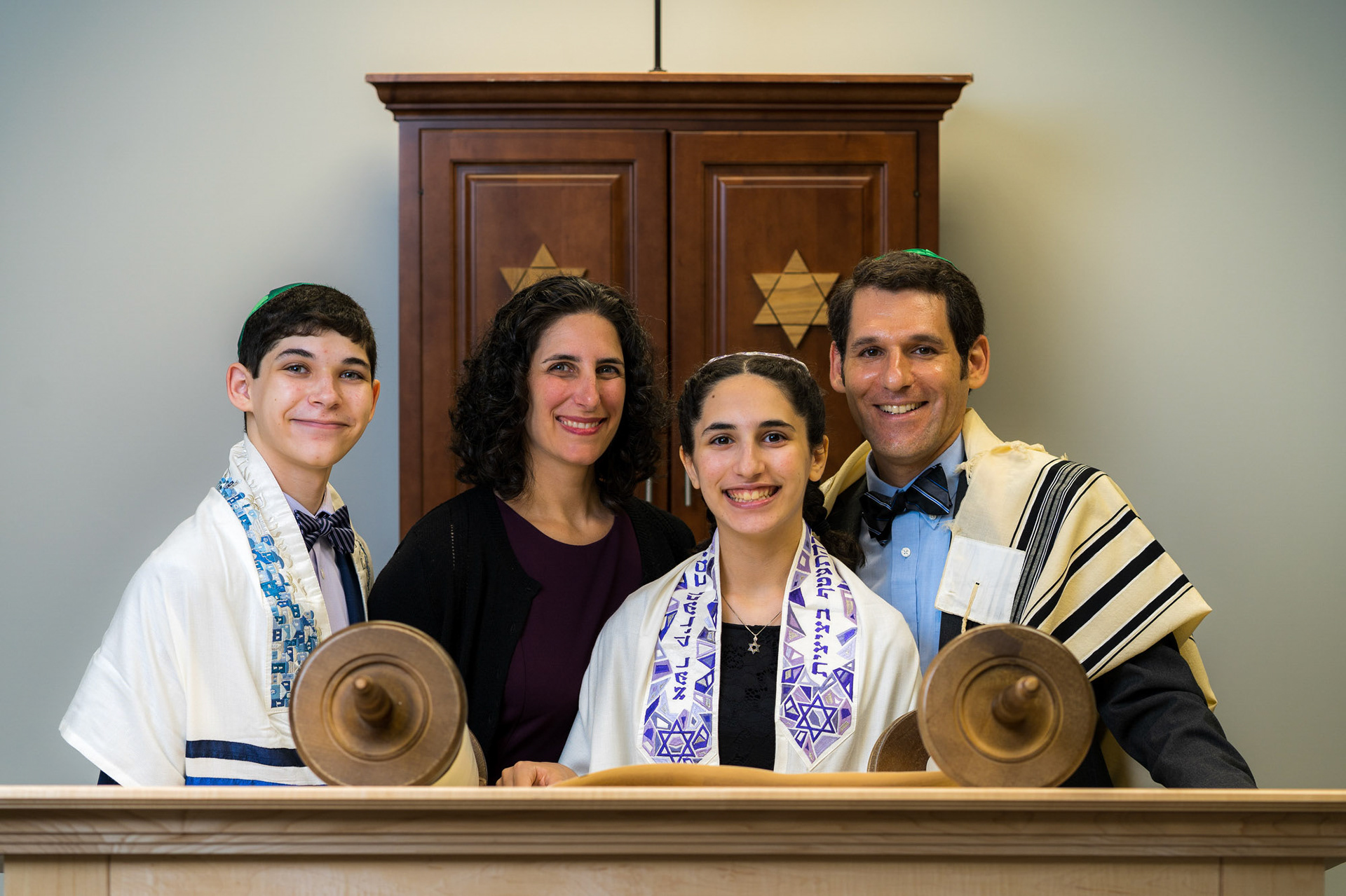 Ilana’s Bat Mitzvah rehearsal at Bat Chaverim in Columbia, MD.