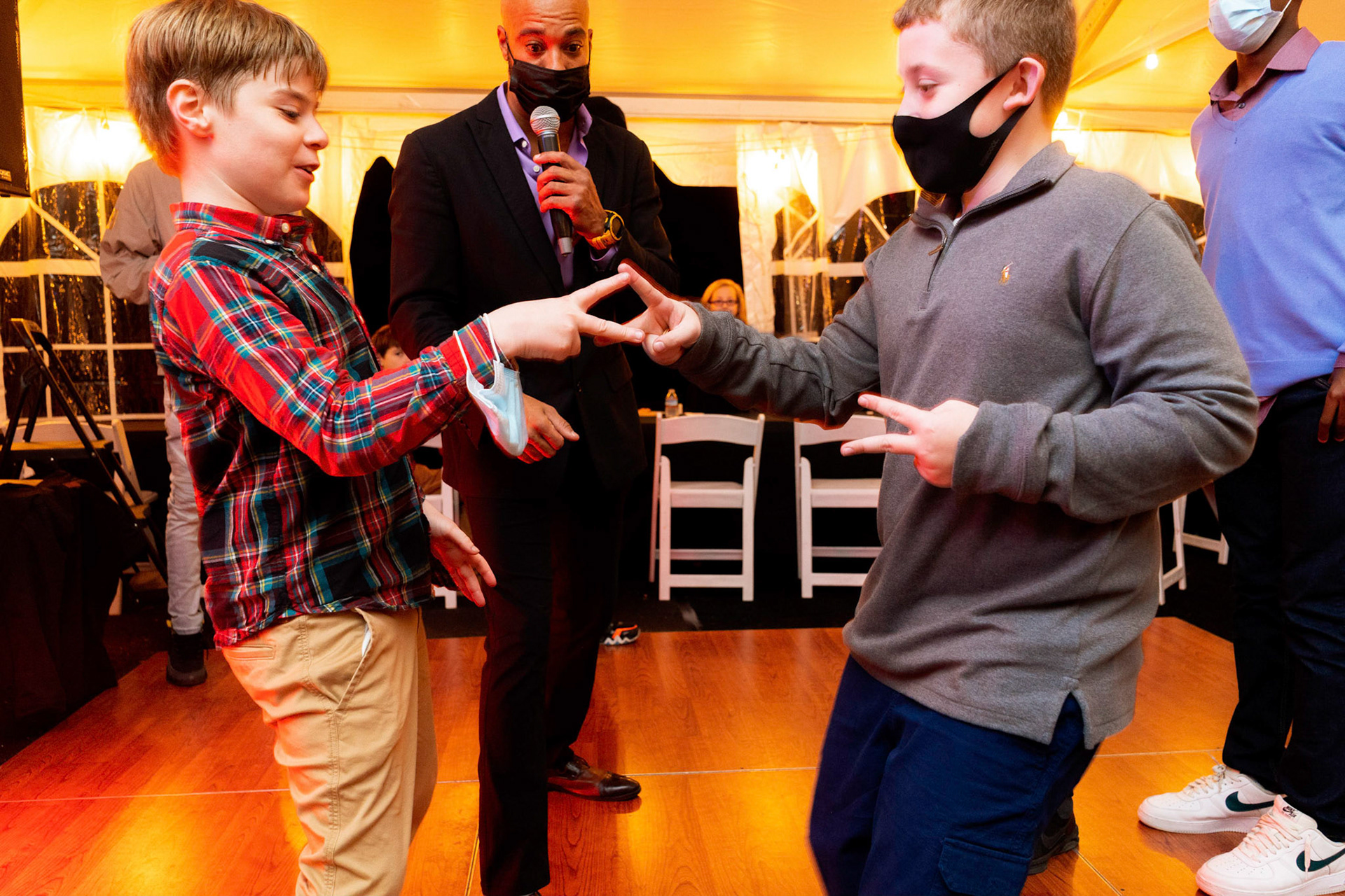 Sam’s Bar Mitzvah party at Glen Echo, on Saturday, December 18, 2021.