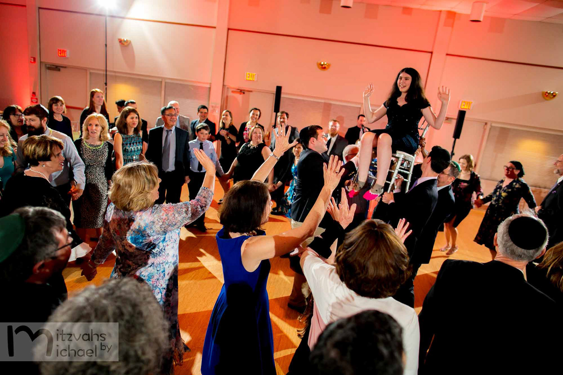 Rachel's Agudas Achim, Alexandria, VA Bat Mitzvah by Mitzvahs by Michael Temchine Photography and Pop Color Events.