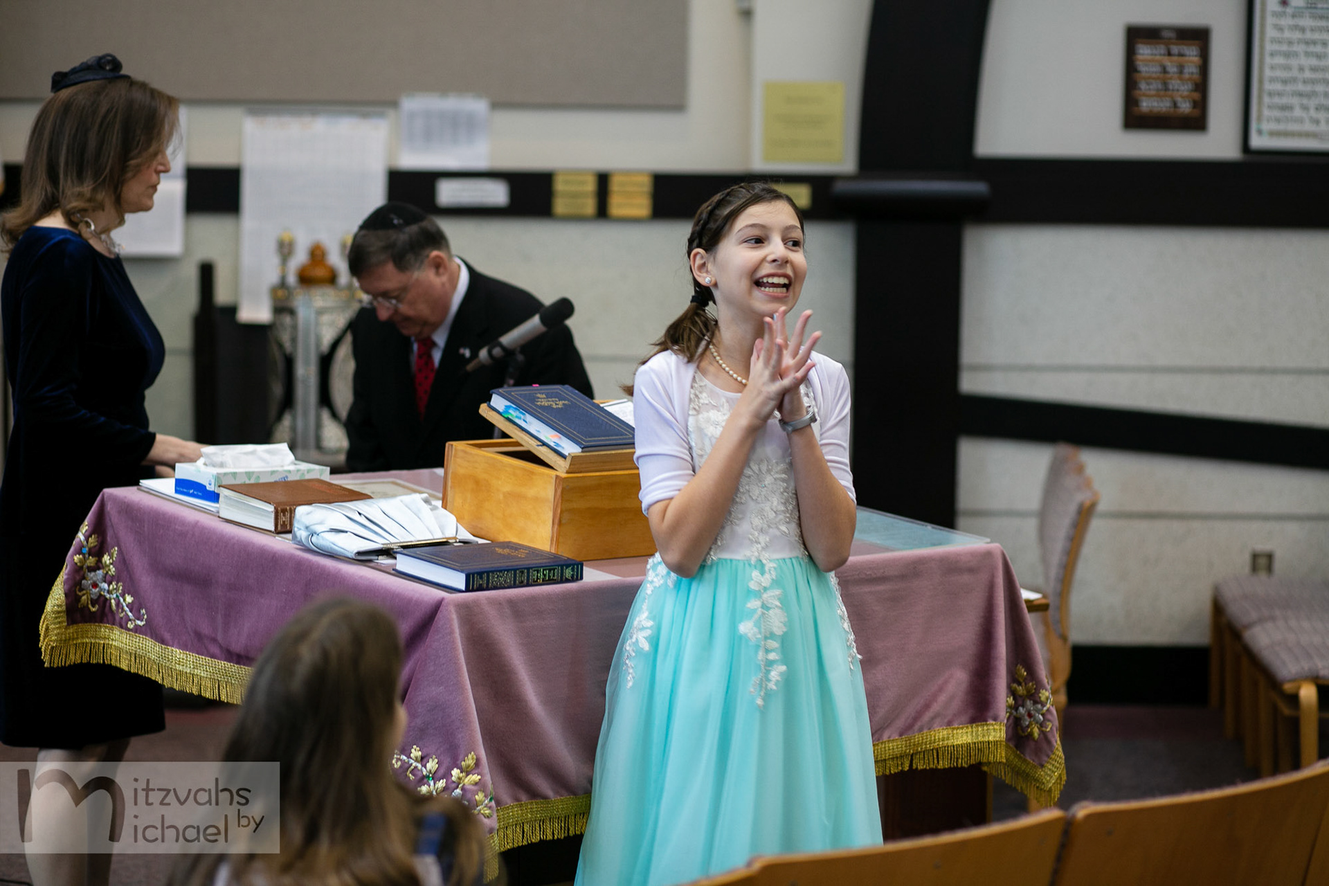 Modern Orthodox Jewish Bat Mitzvah at Beth Sholom in Potomac, MD on Sunday, December 9, 2018 of Libby Hurwitz.