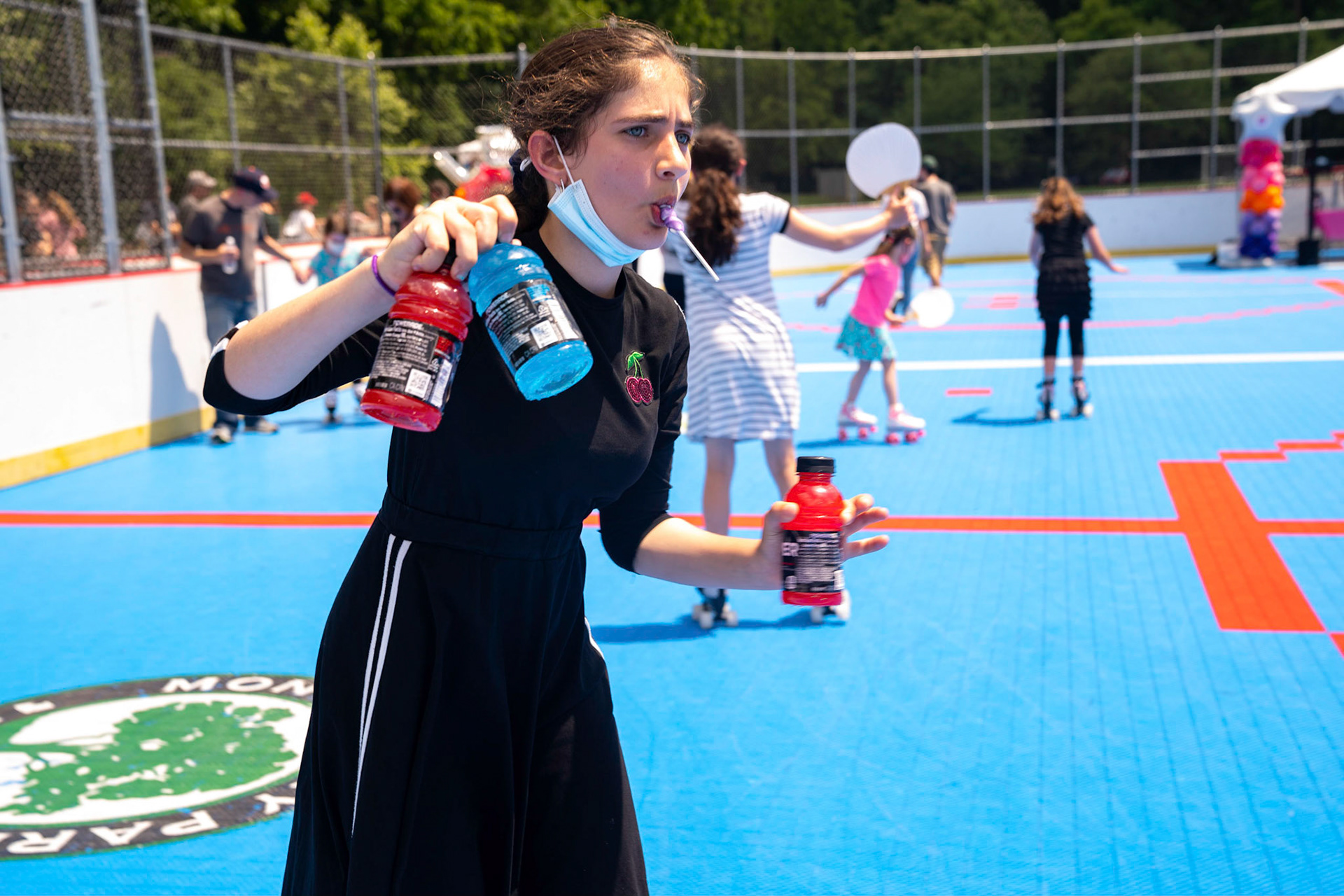 Leora’s Bat Mitzvah roller skating party on Sunday, June 6, 2021.
