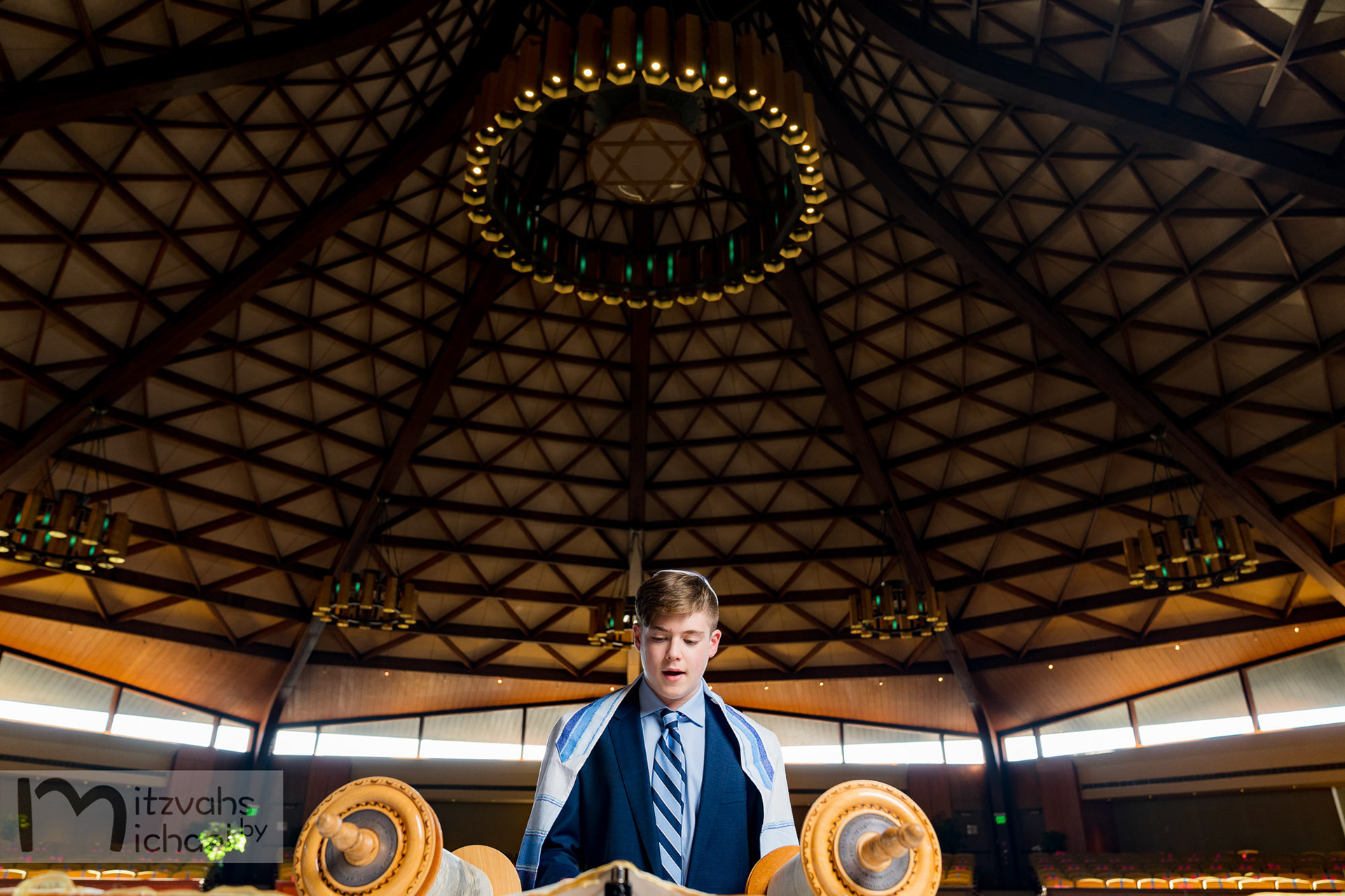Spencer’s Bar Mitzvah portraits at Beth Tfiloh in Pikesville, MD.