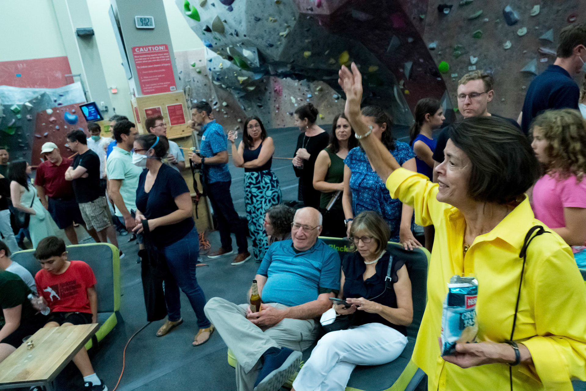Judah’s bar mitzvah party at Movement climbing gym in Rockville on Sunday, September 4, 2022.