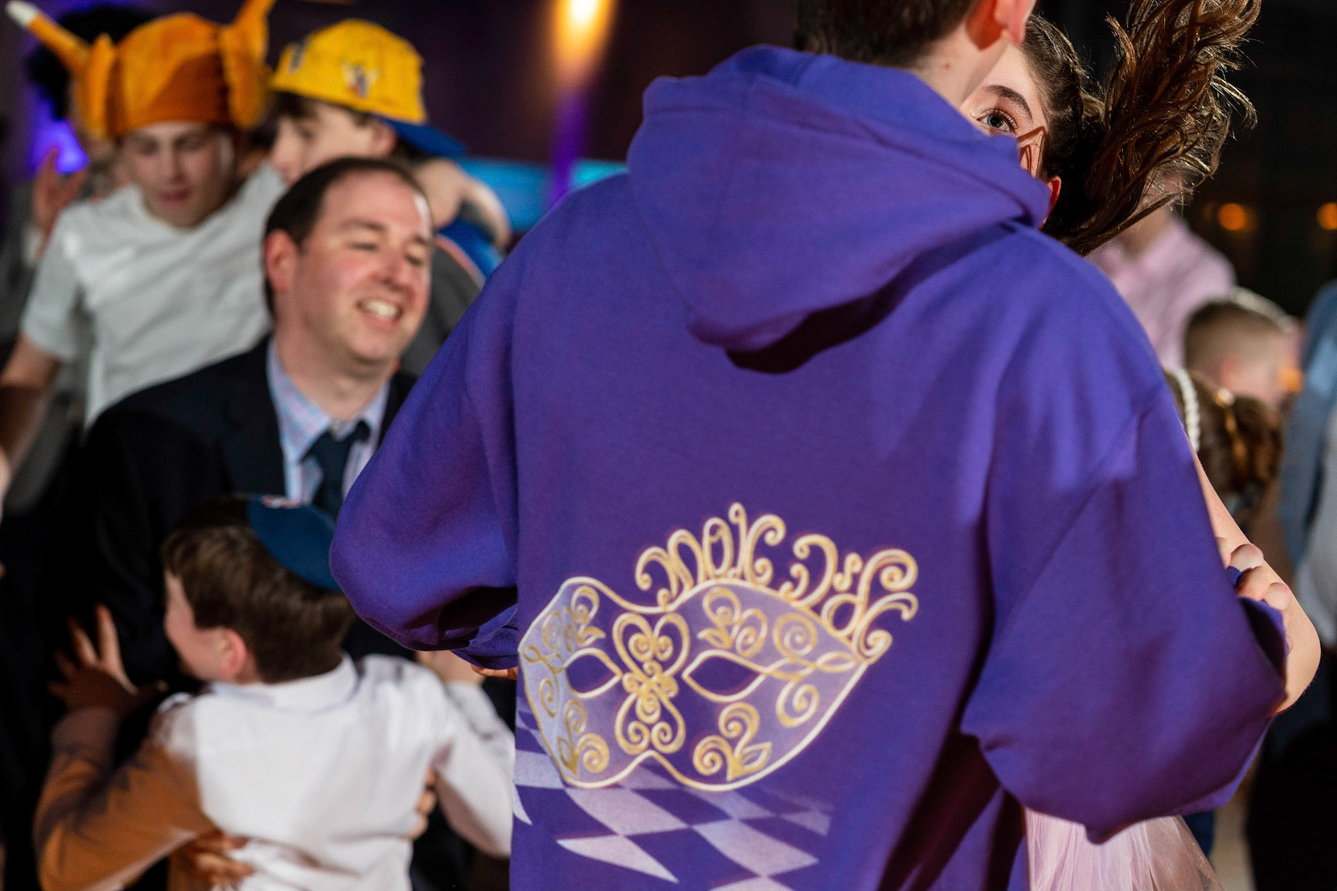 Talia’s bat mitzvah and Megillah reading on Purim on March 18, 2022 at the Accelerator Space in Baltimore, MD