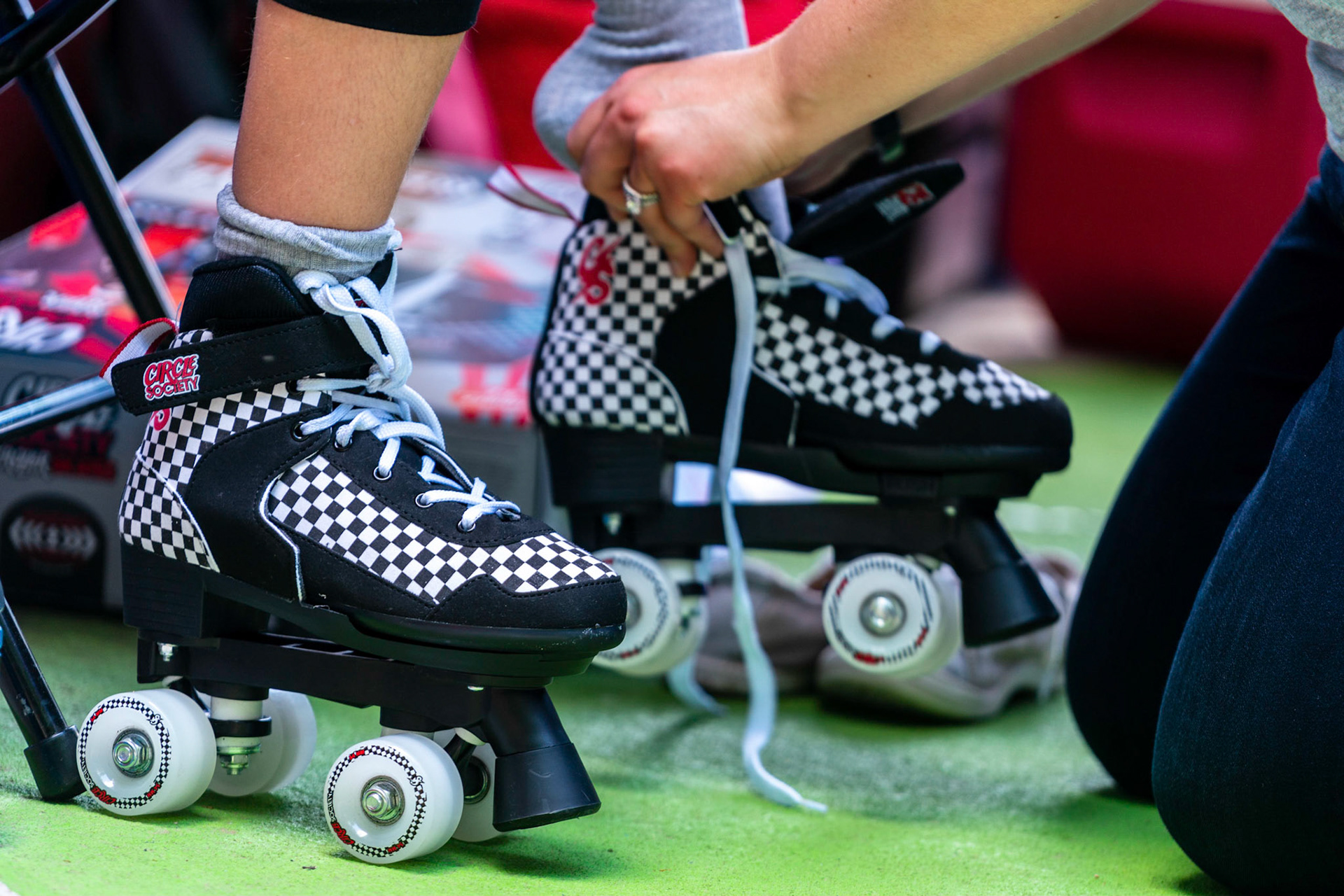 Leora’s Bat Mitzvah roller skating party on Sunday, June 6, 2021.