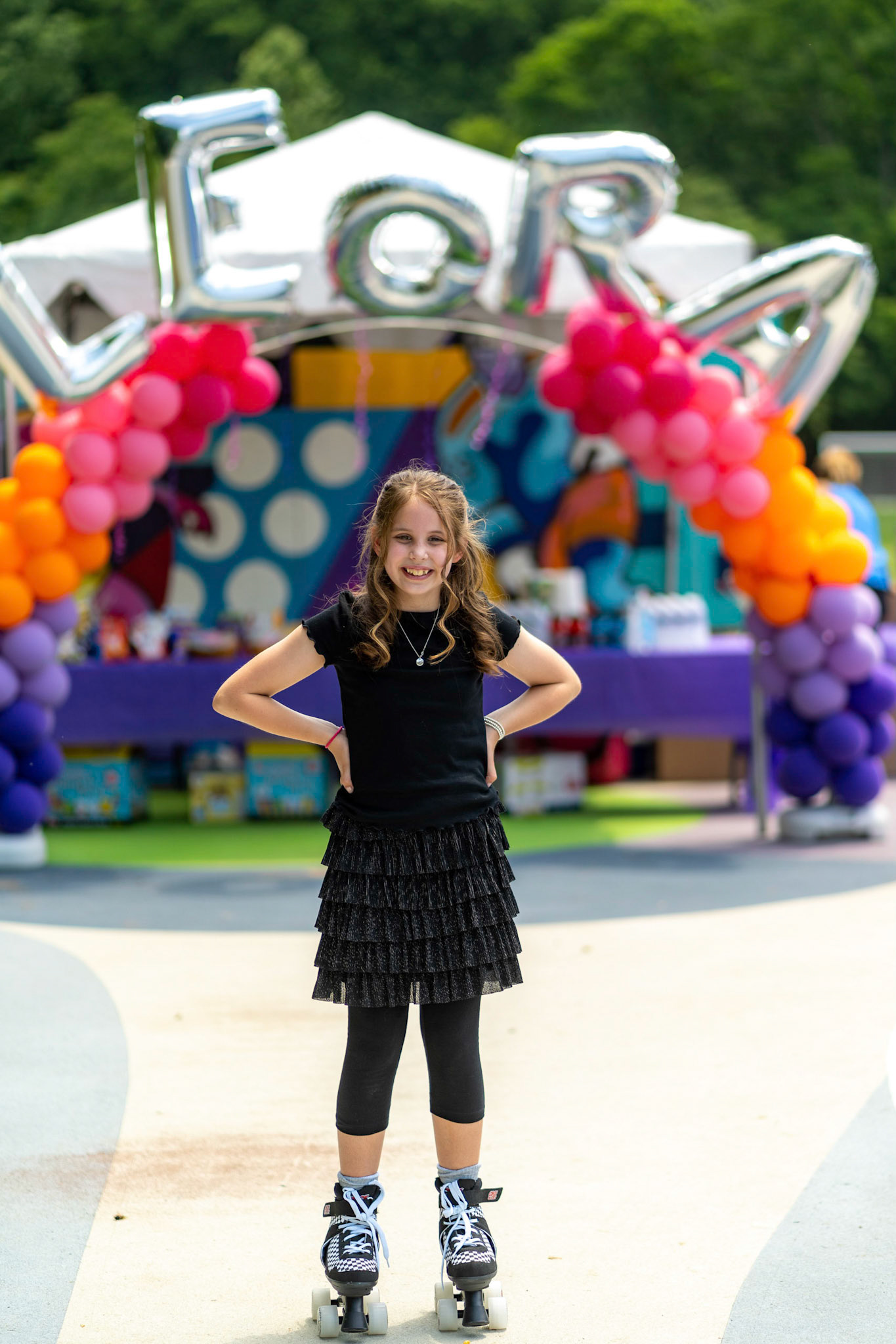 Leora’s Bat Mitzvah roller skating party on Sunday, June 6, 2021.