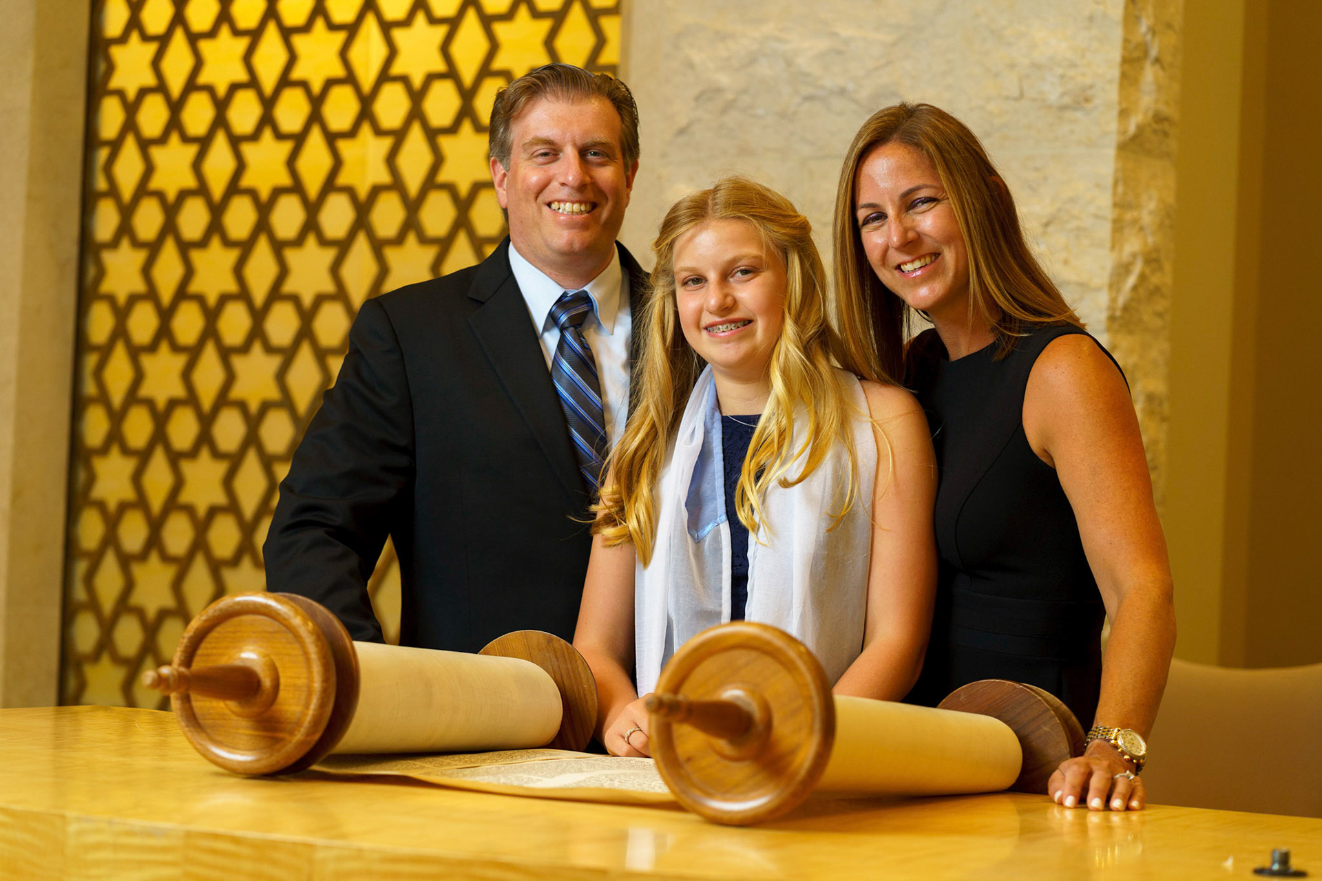 Jocelyn’s Bat Mitzvah portraits at Temple Isaiah in Fulton, MD.